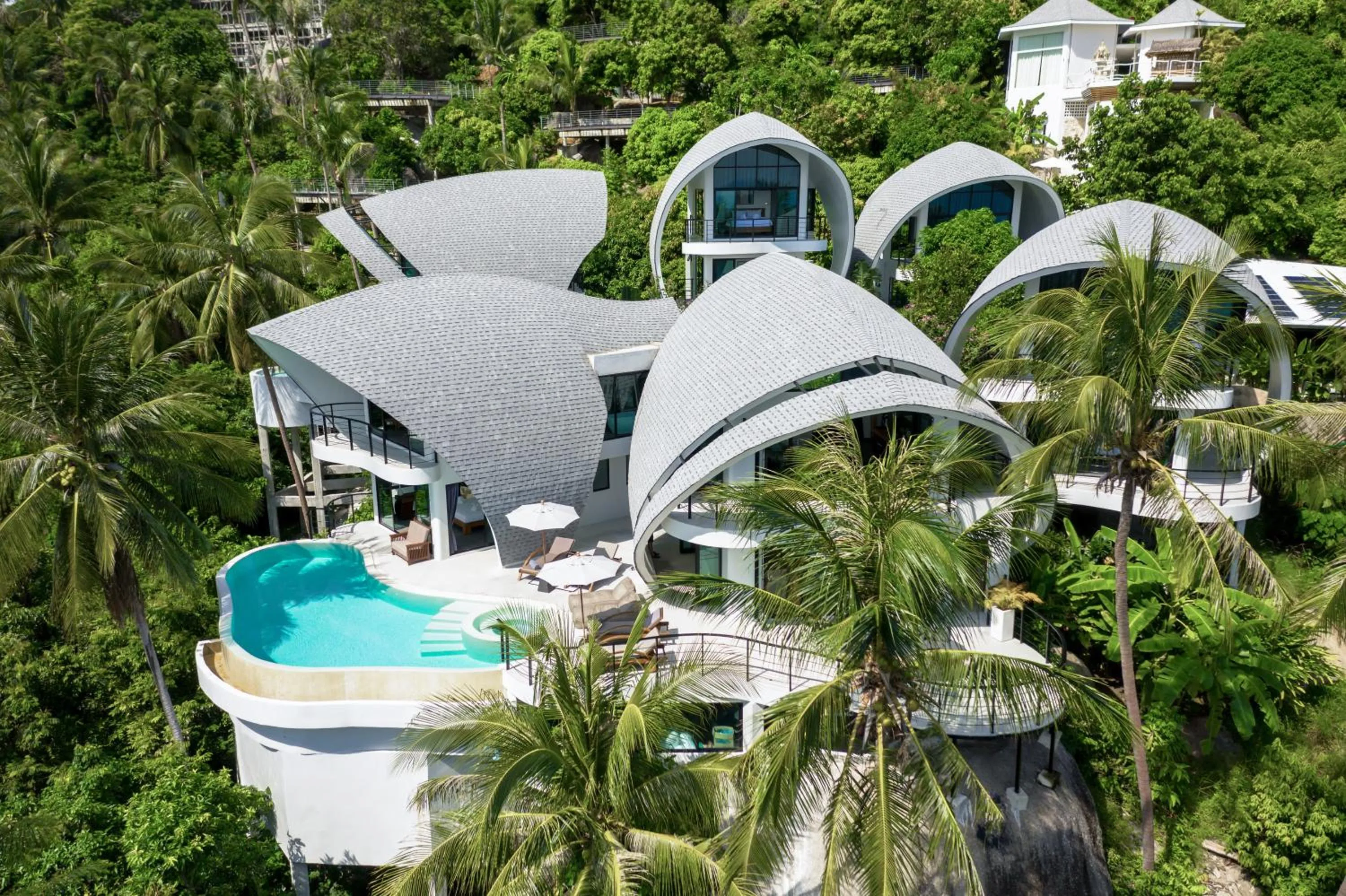 Bird's eye view in Villa The Spot Koh Samui