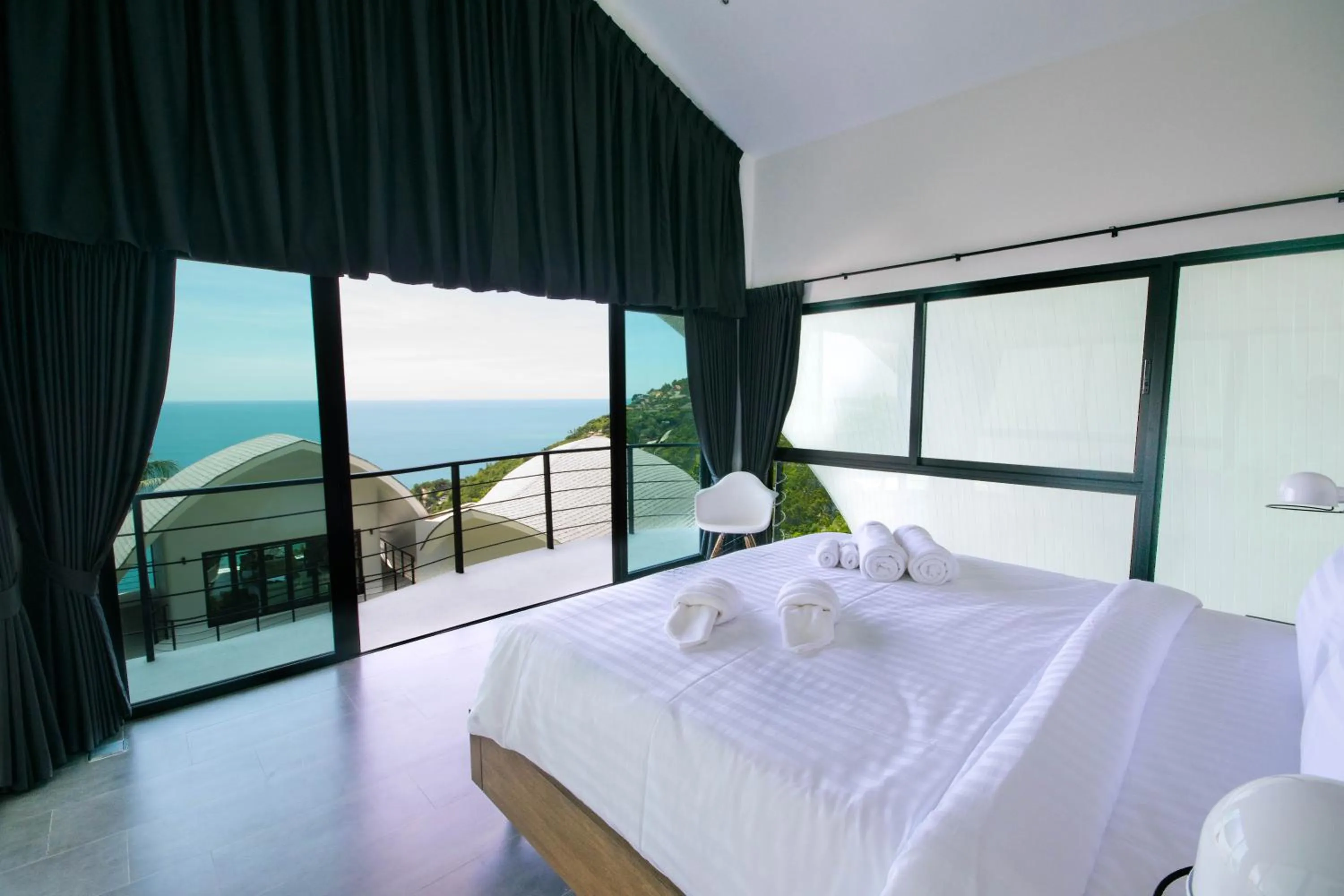 Balcony/Terrace, Bed in Villa The Spot Koh Samui