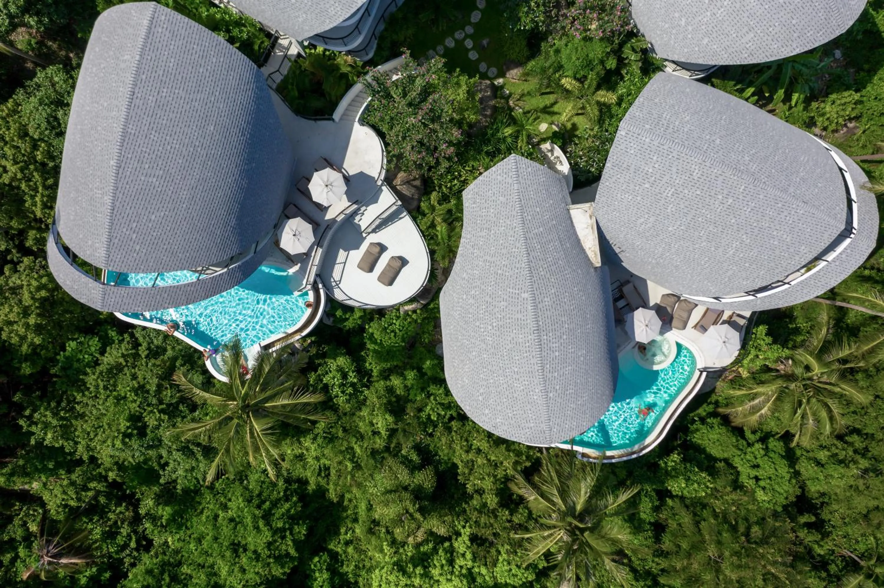 Bird's eye view in Villa The Spot Koh Samui