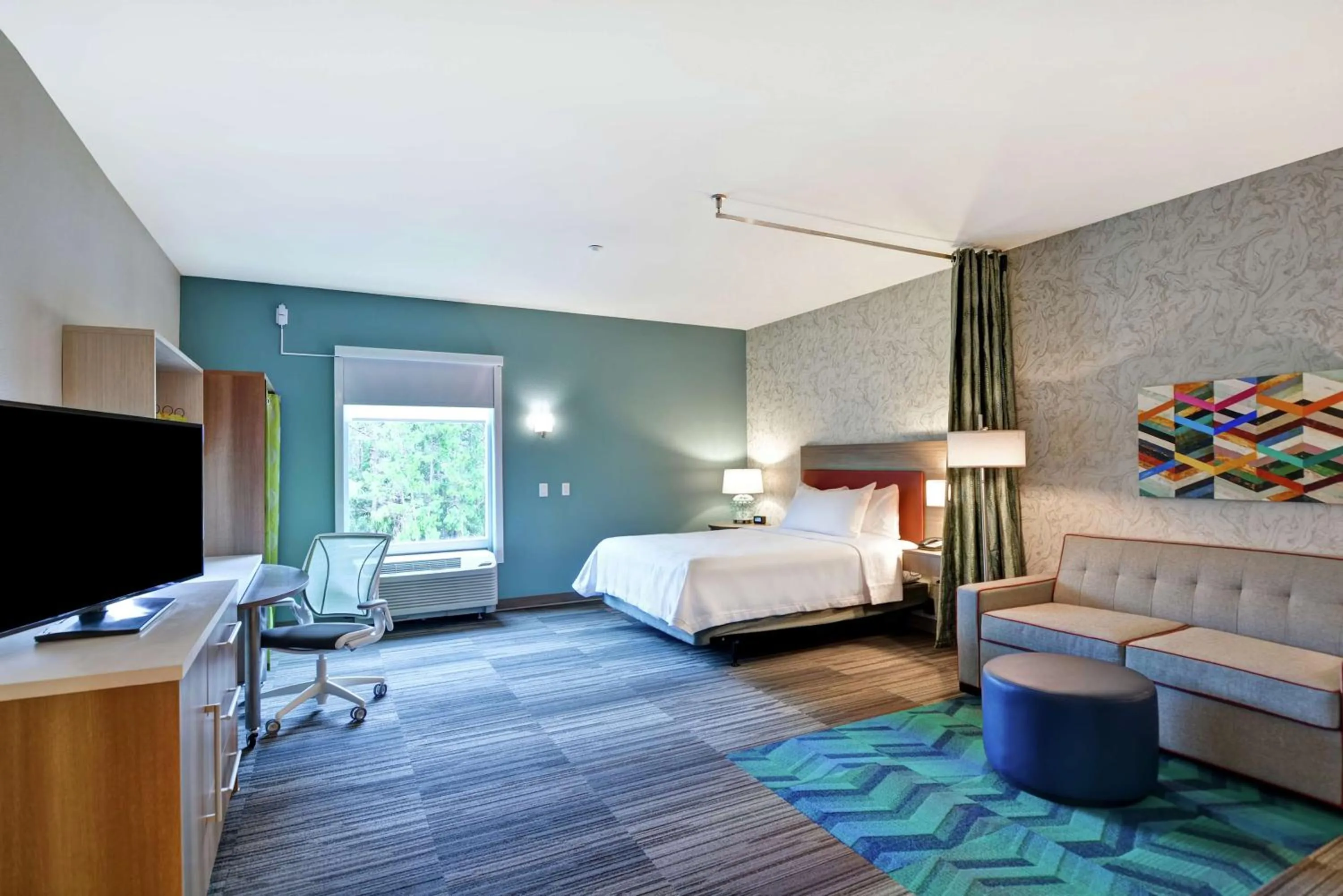 Bedroom, Bed in Home2 Suites By Hilton Daytona Beach Speedway