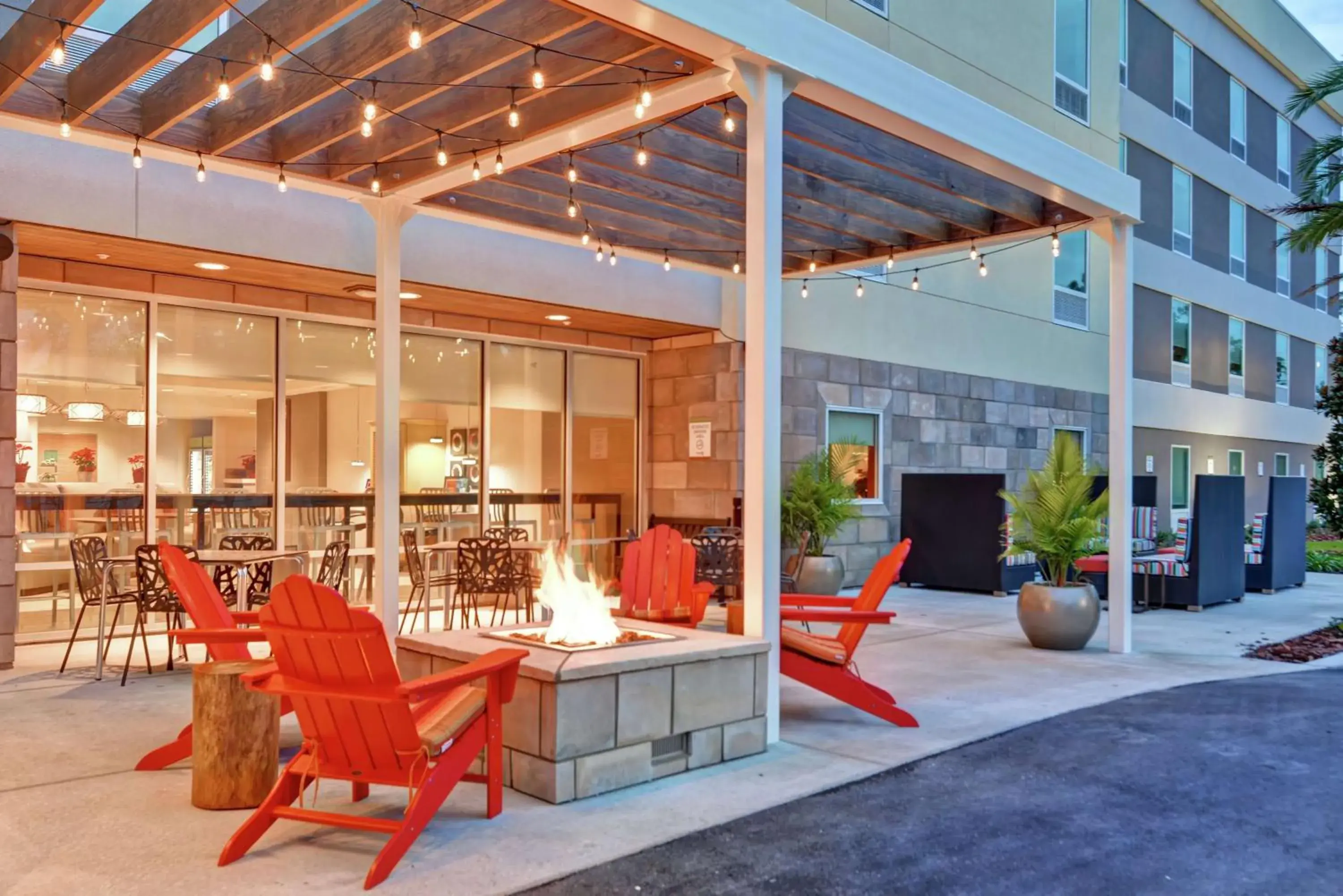 Inner courtyard view in Home2 Suites By Hilton Daytona Beach Speedway Inner courtyard view in Home2 Suites By Hilton Daytona Beach Speedway