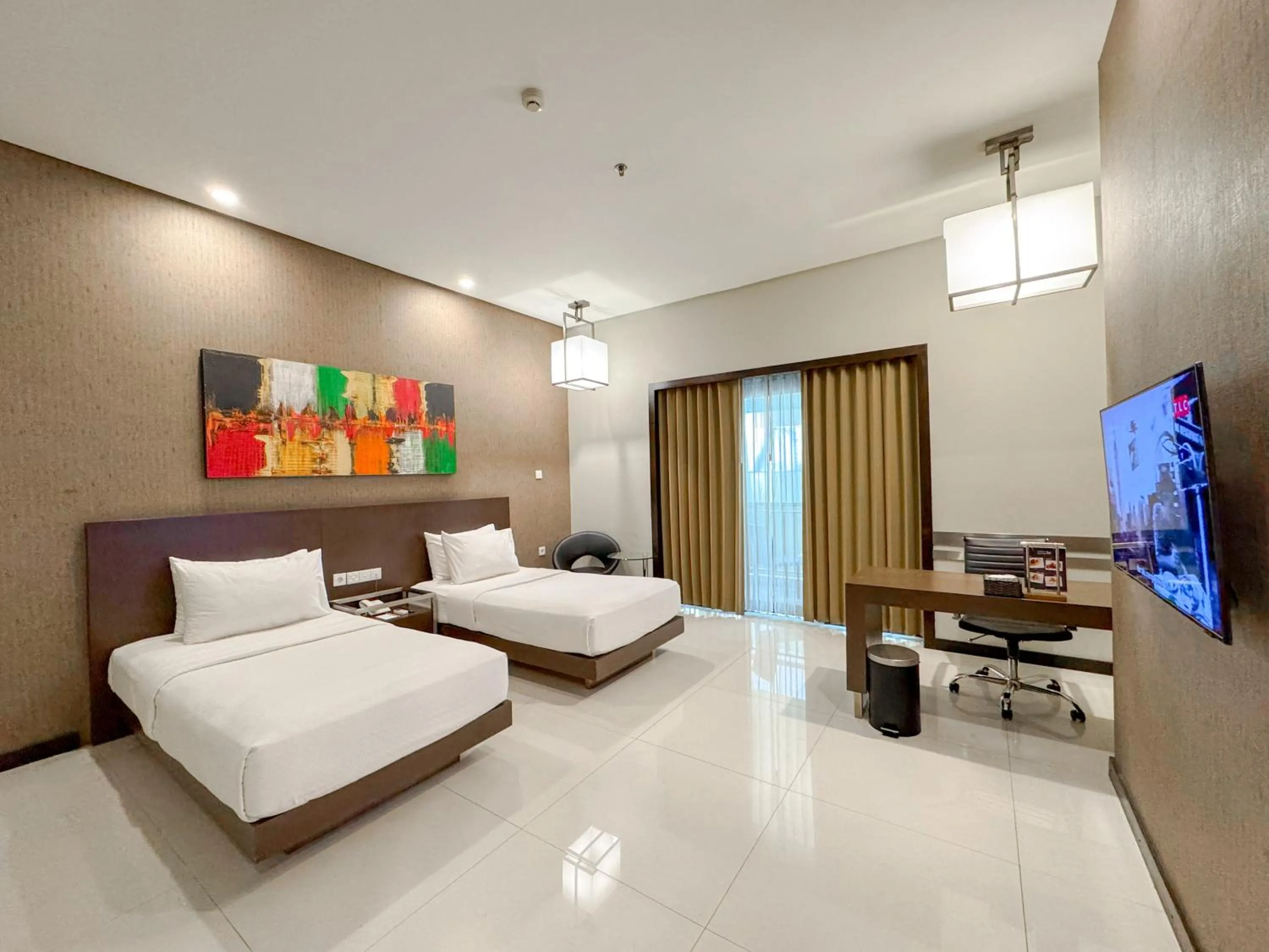 Bedroom, Bed in Savana Hotel & Convention Malang