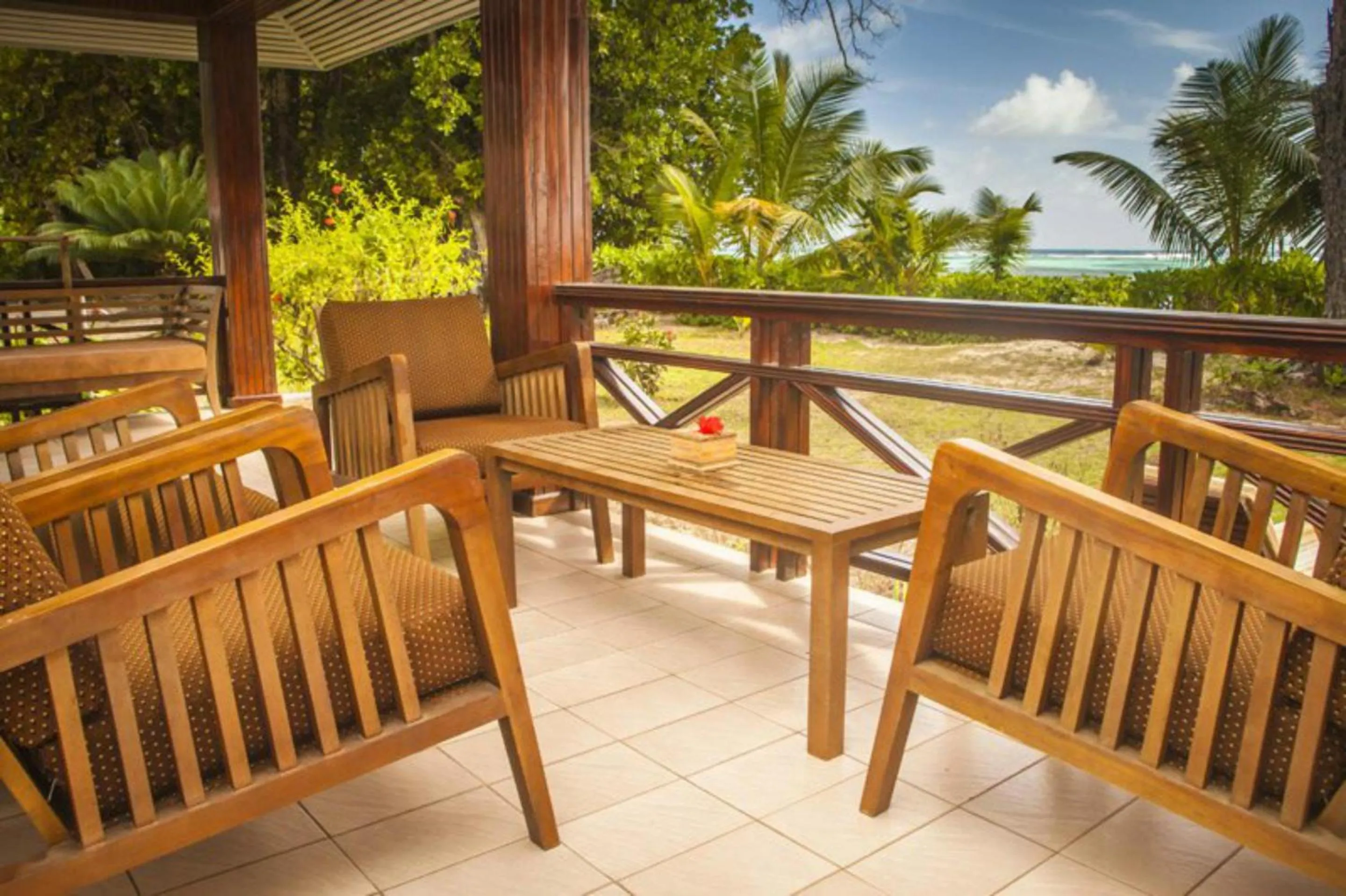 Balcony/Terrace in La Digue Island Lodge