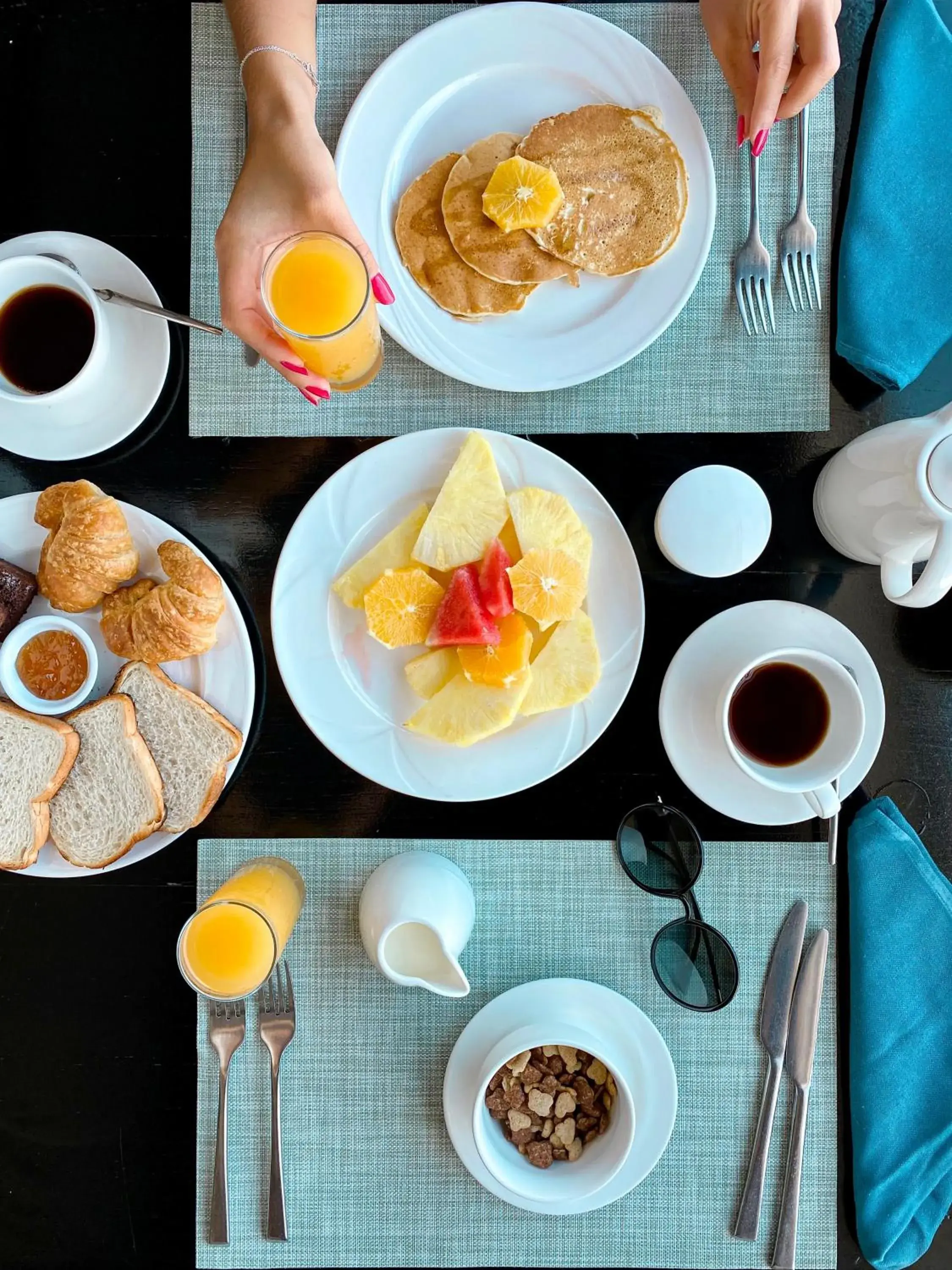 Breakfast in La Digue Island Lodge Breakfast in La Digue Island Lodge