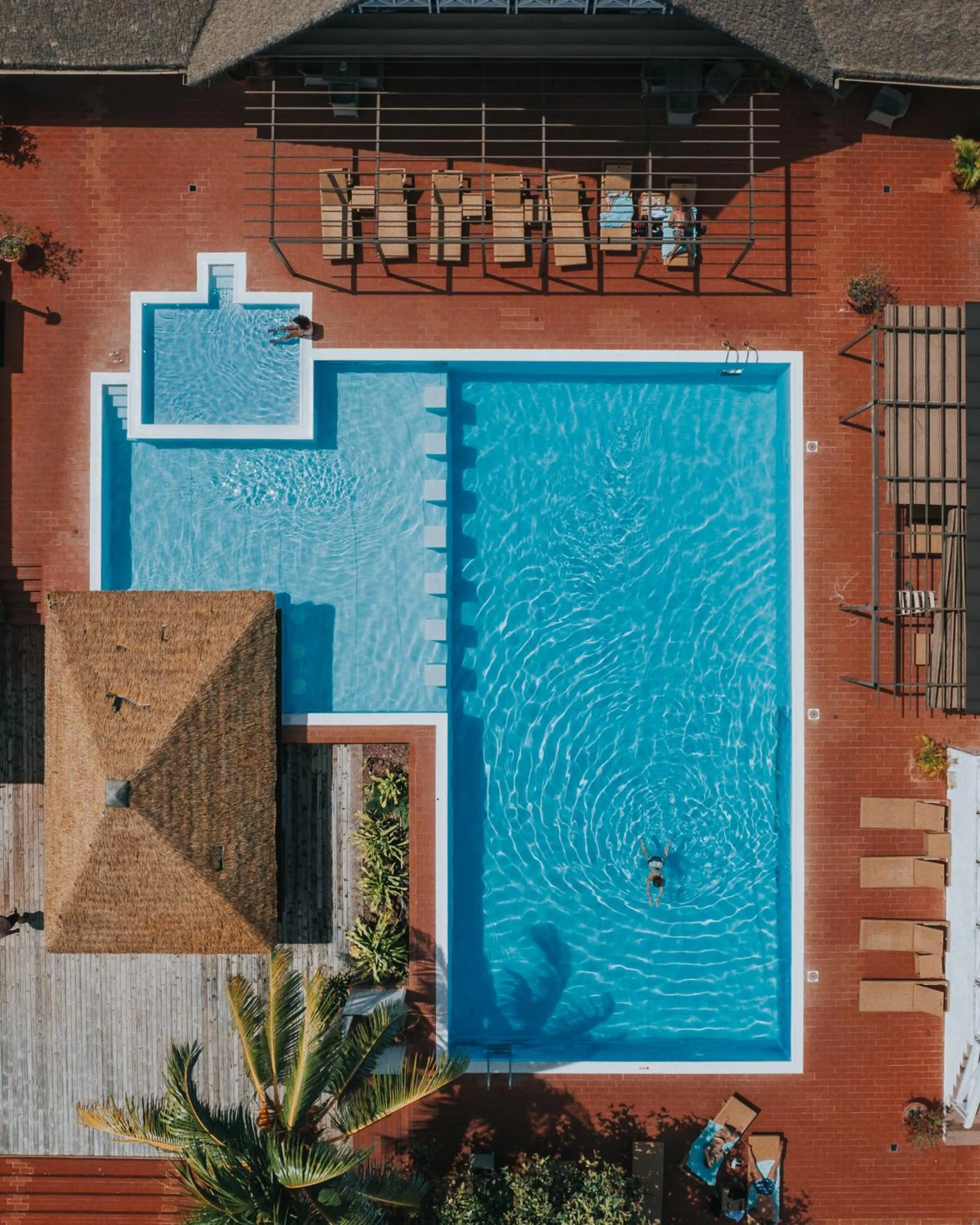 Swimming pool in La Digue Island Lodge
