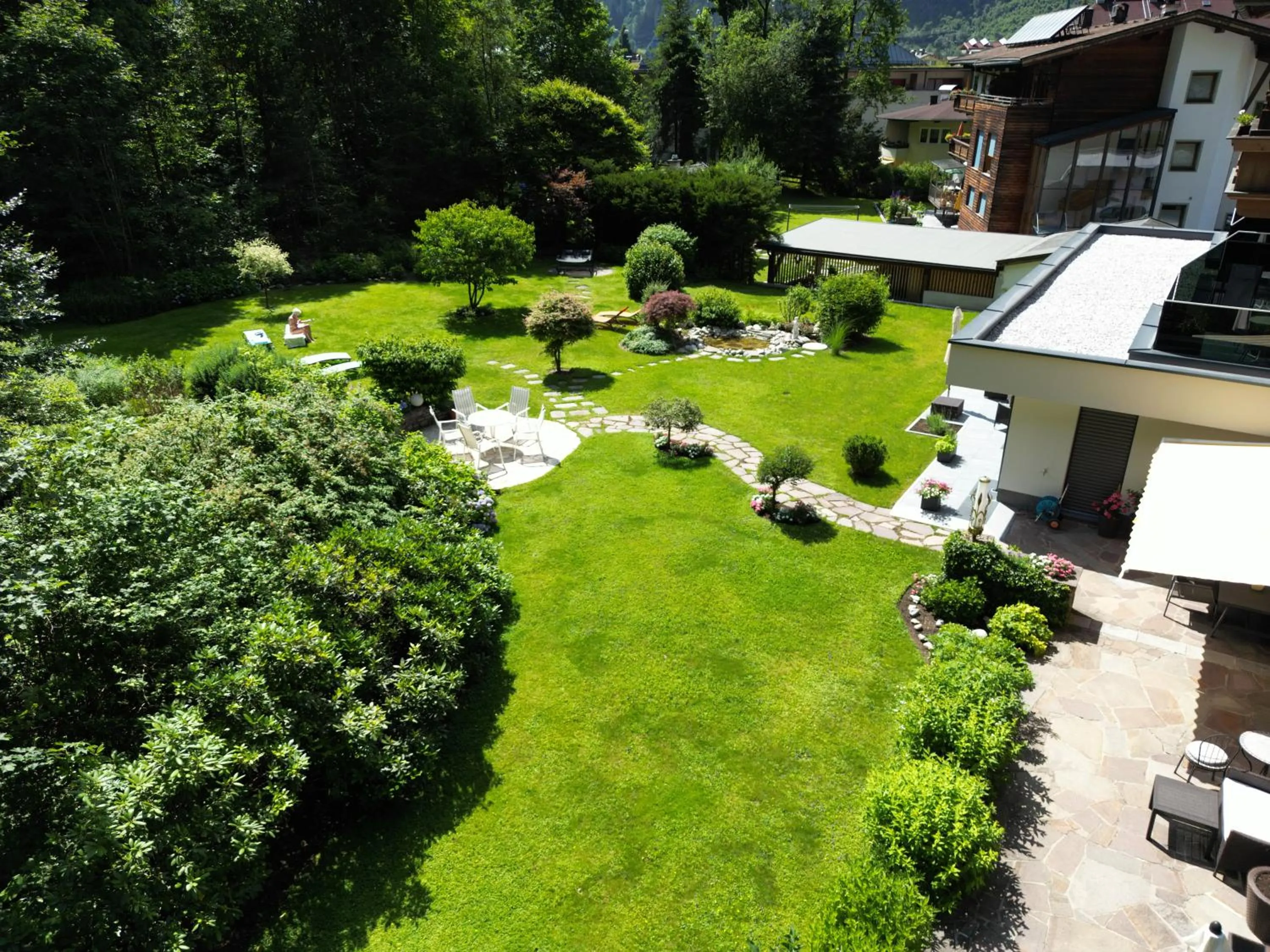 Garden in Hotel Garni Erler
