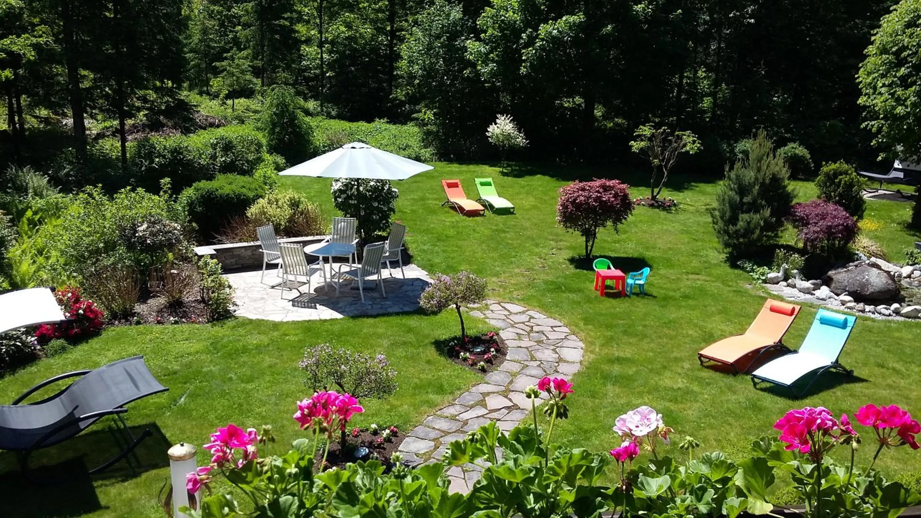 Garden in Hotel Garni Erler