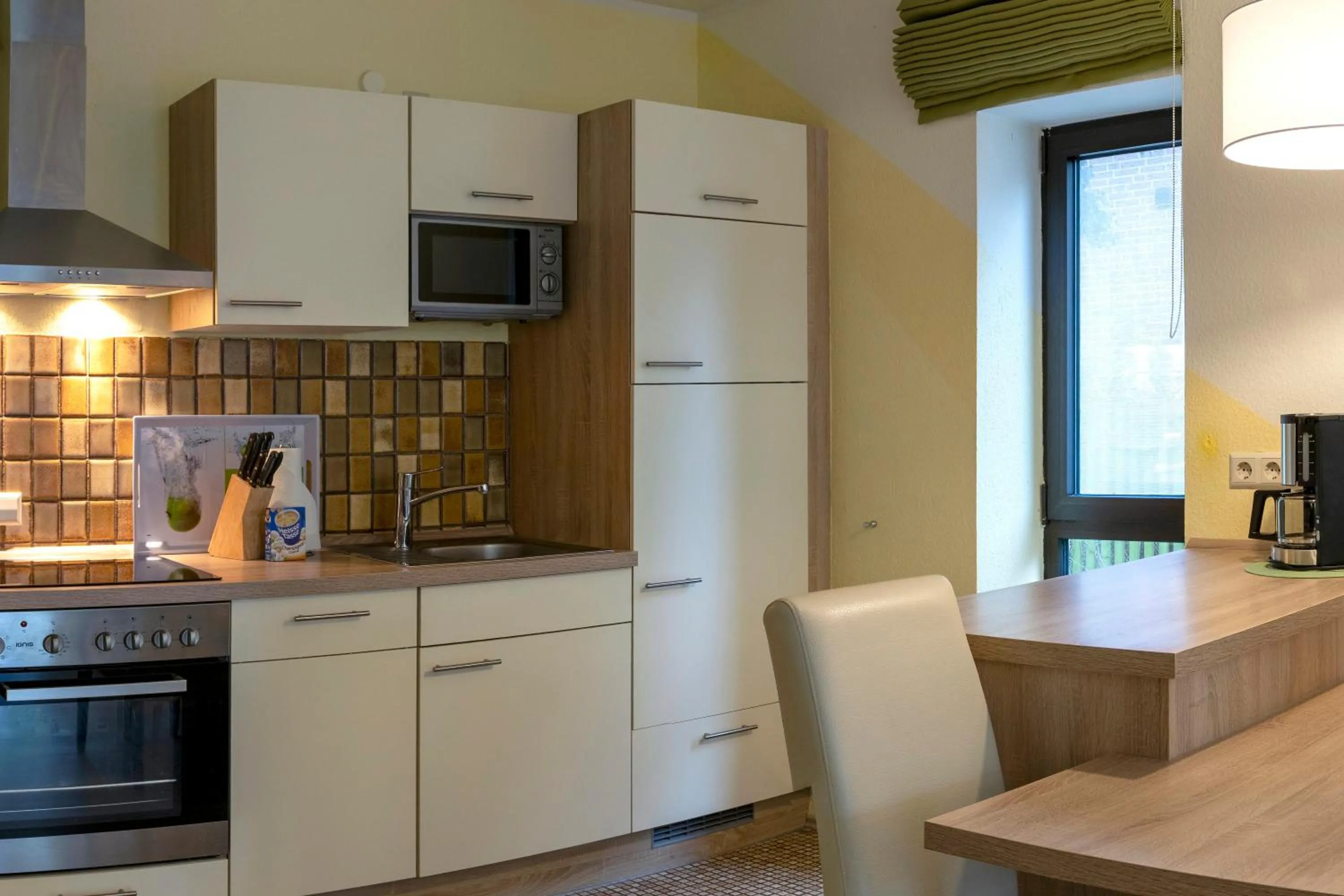 kitchen in Haus Roseneck mit gratis Zugang zur Jod-Sole-Therme