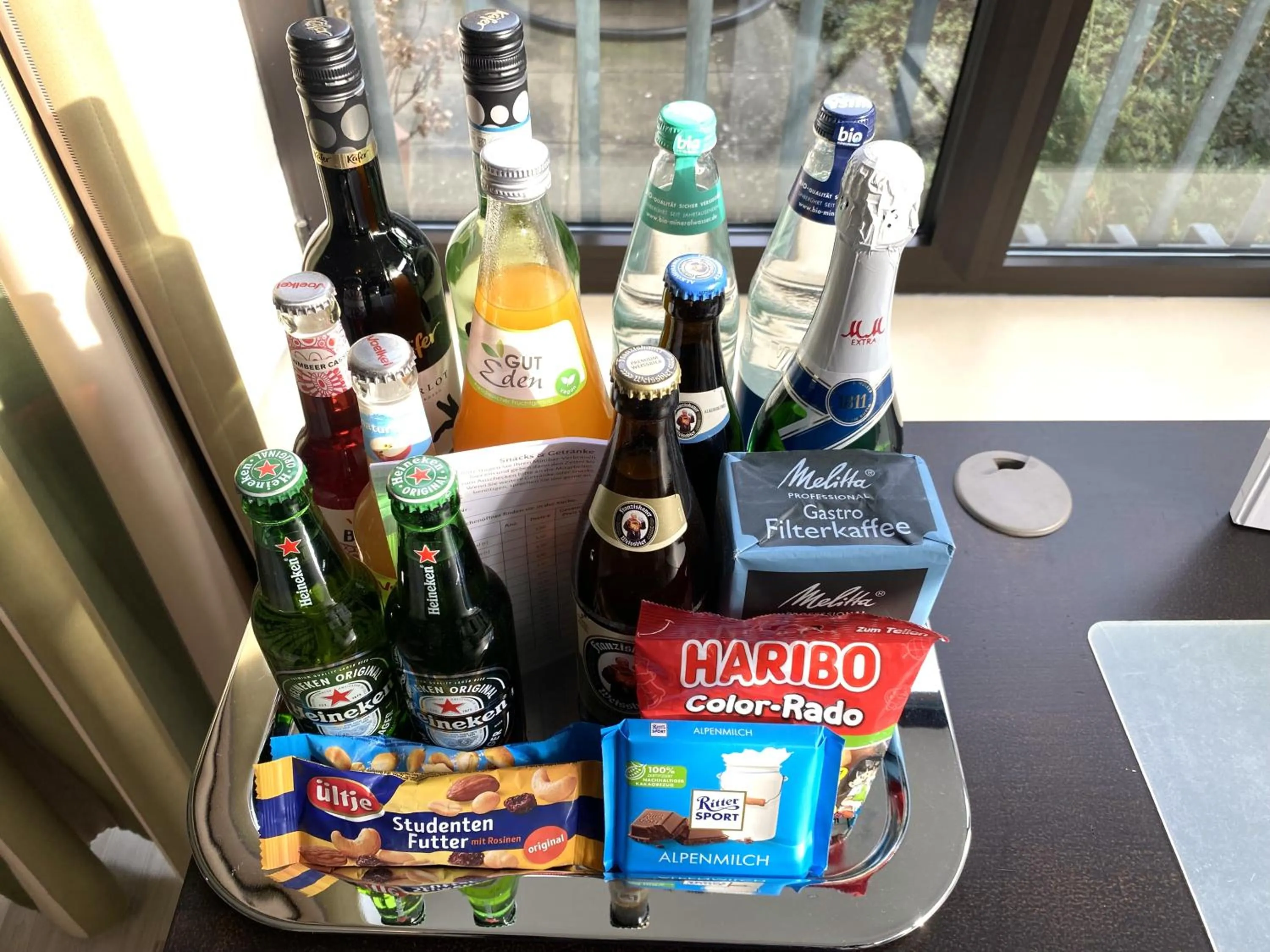 minibar in Haus Roseneck mit gratis Zugang zur Jod-Sole-Therme