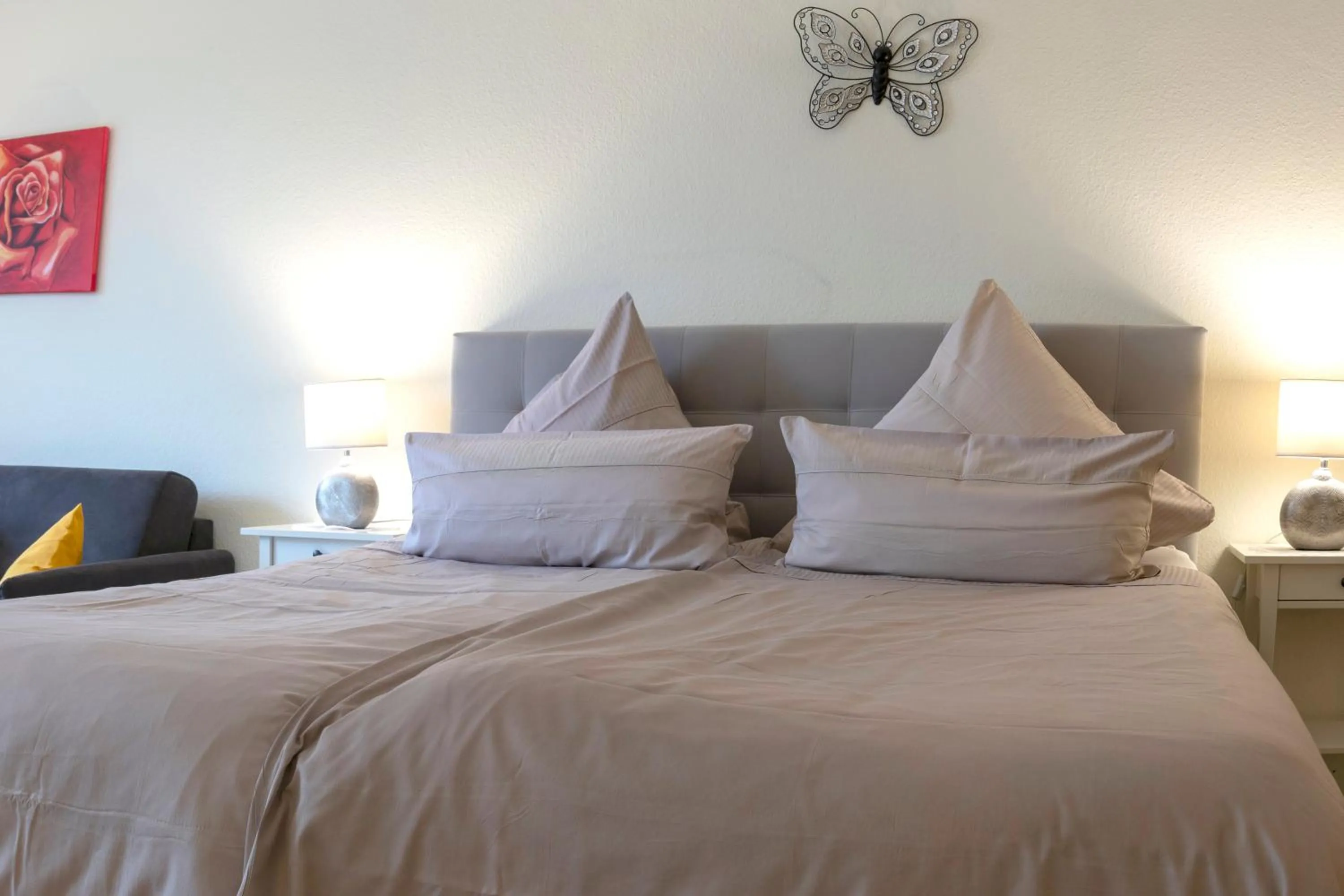 Bed in Haus Roseneck mit gratis Zugang zur Jod-Sole-Therme