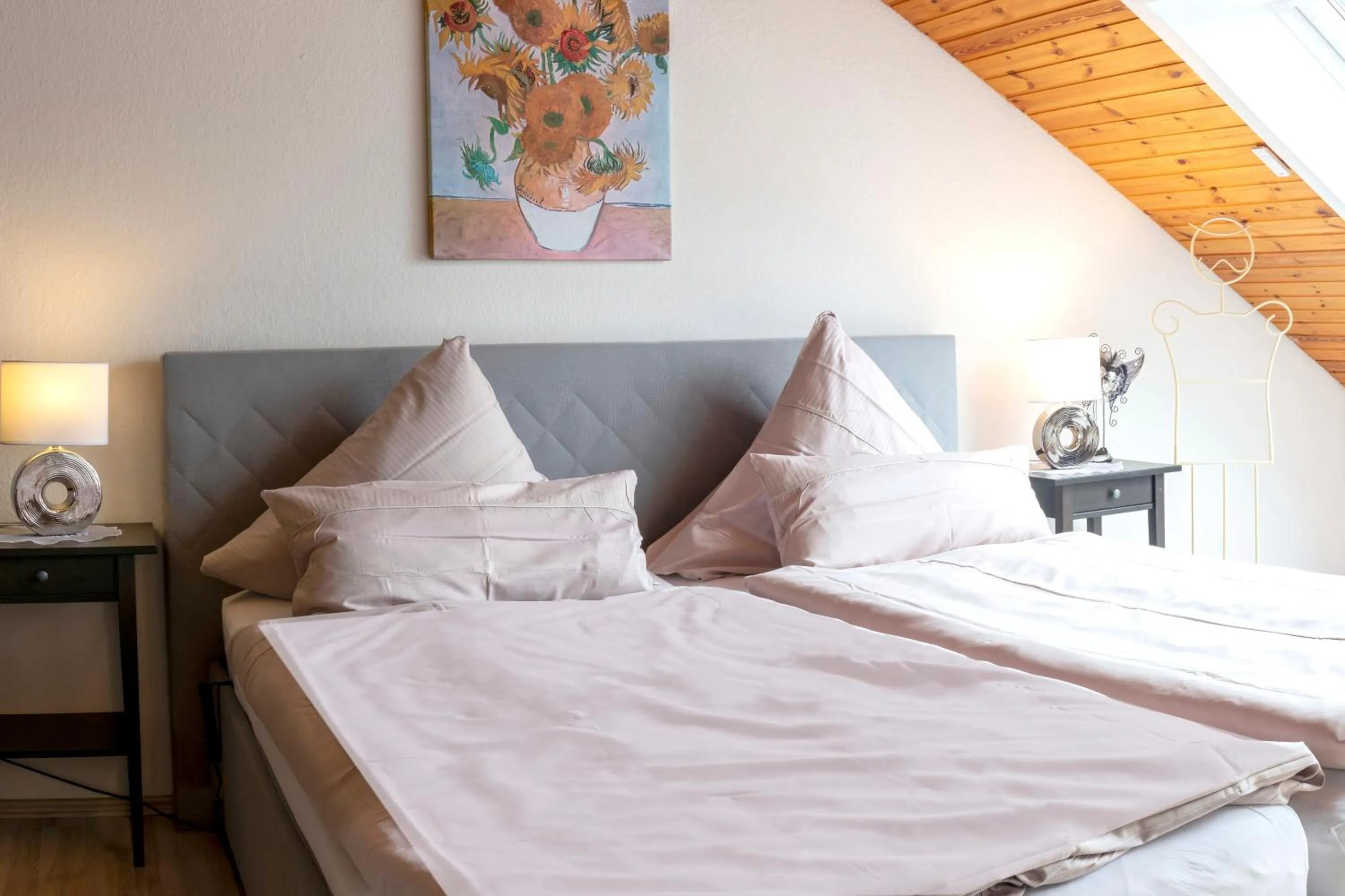 Bedroom, Bed in Haus Roseneck mit gratis Zugang zur Jod-Sole-Therme