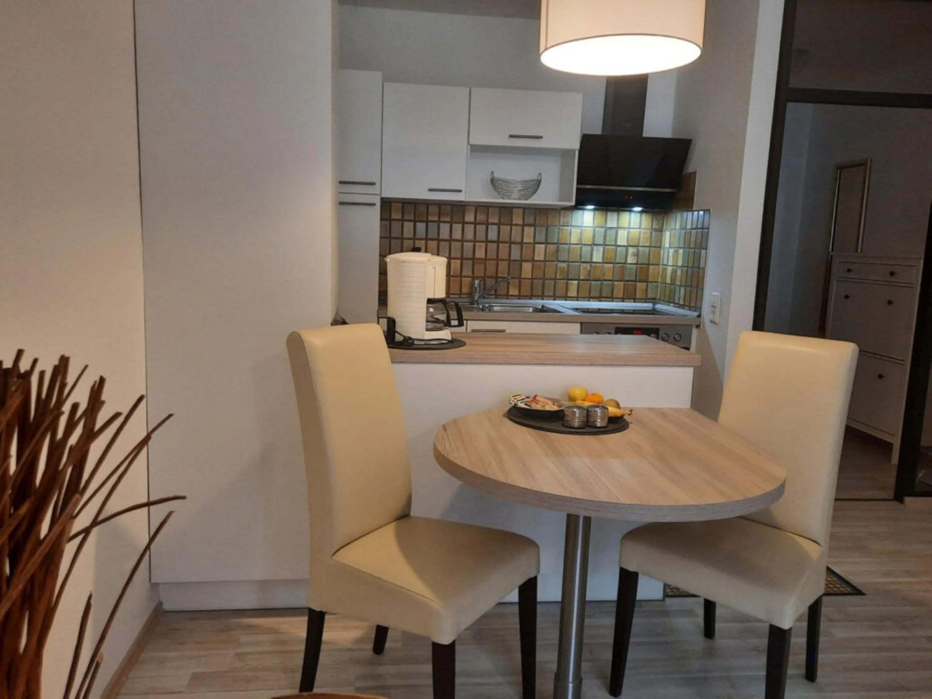 kitchen in Haus Roseneck mit gratis Zugang zur Jod-Sole-Therme