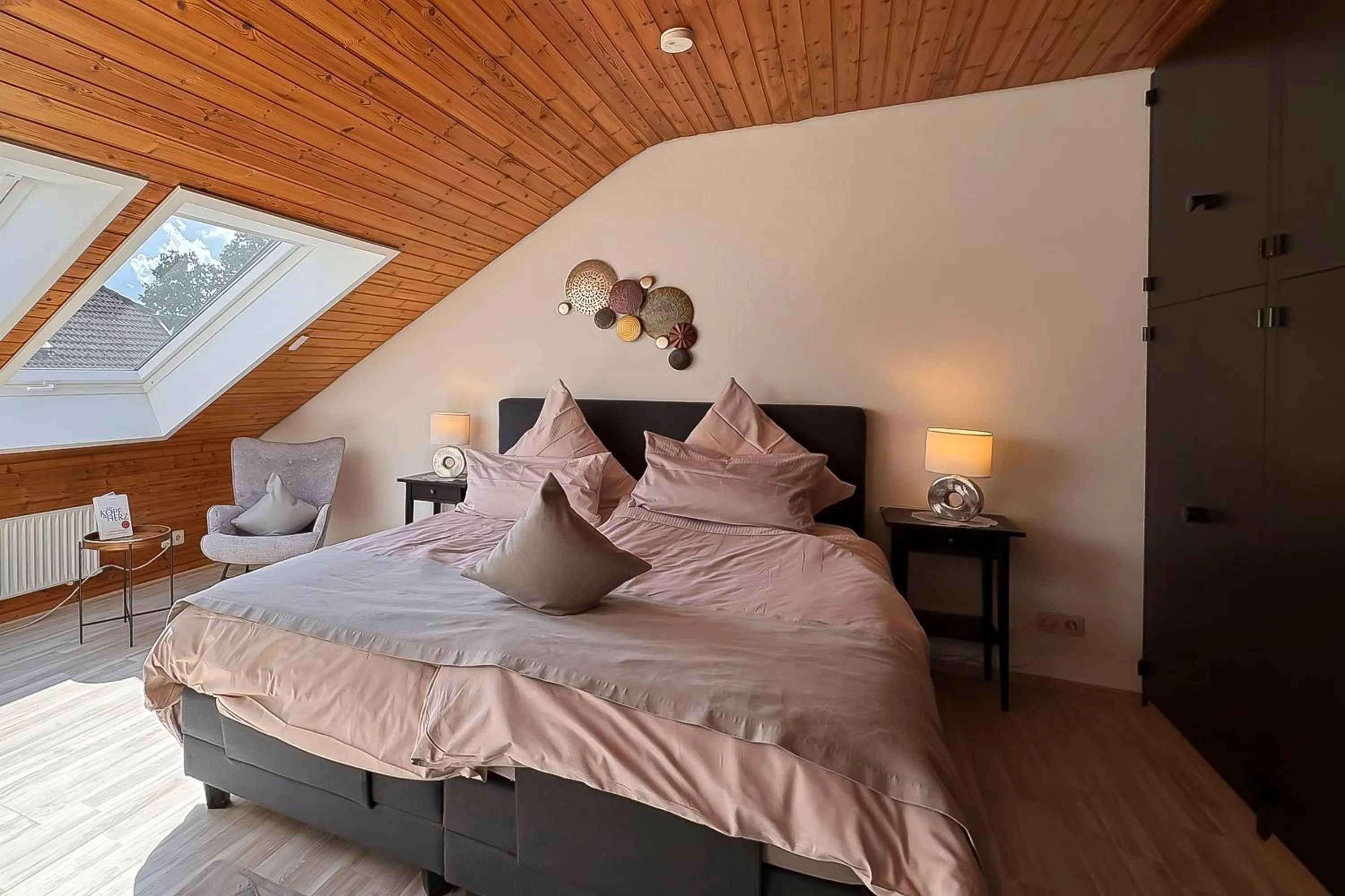 Bedroom, Bed in Haus Roseneck mit gratis Zugang zur Jod-Sole-Therme