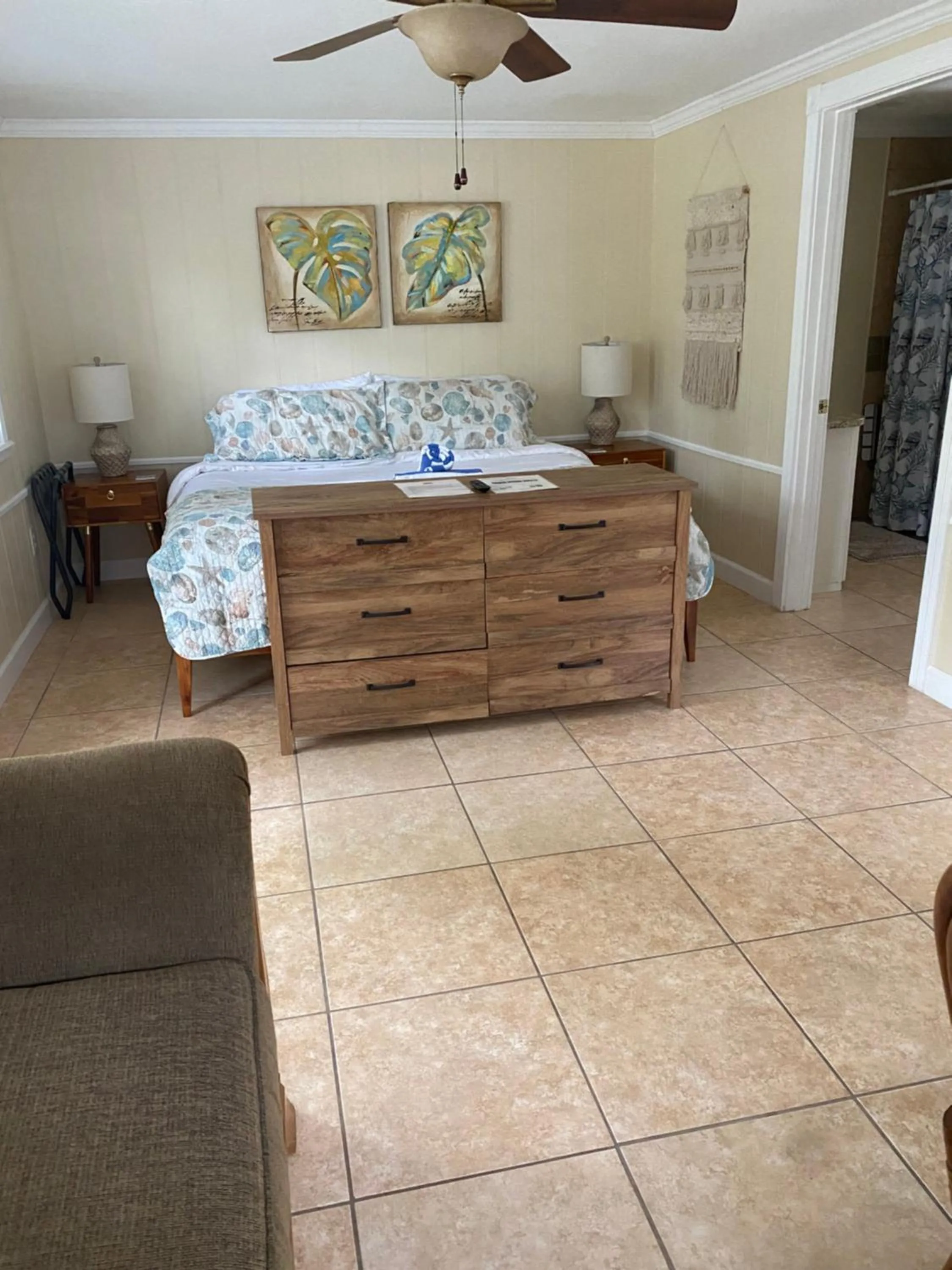 Bed in Pirates Pointe Resort