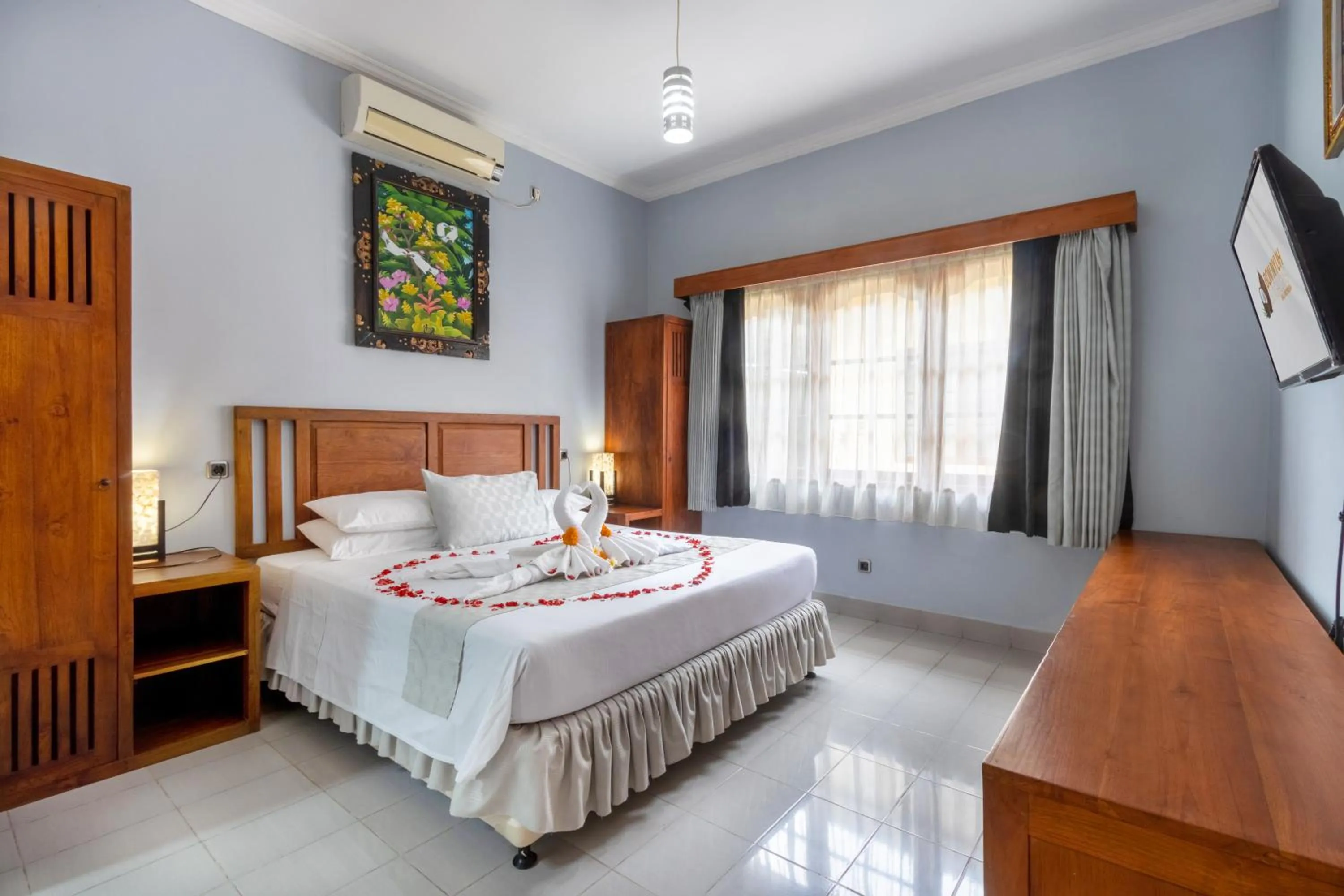 Bed in Bon Nyuh Bungalows