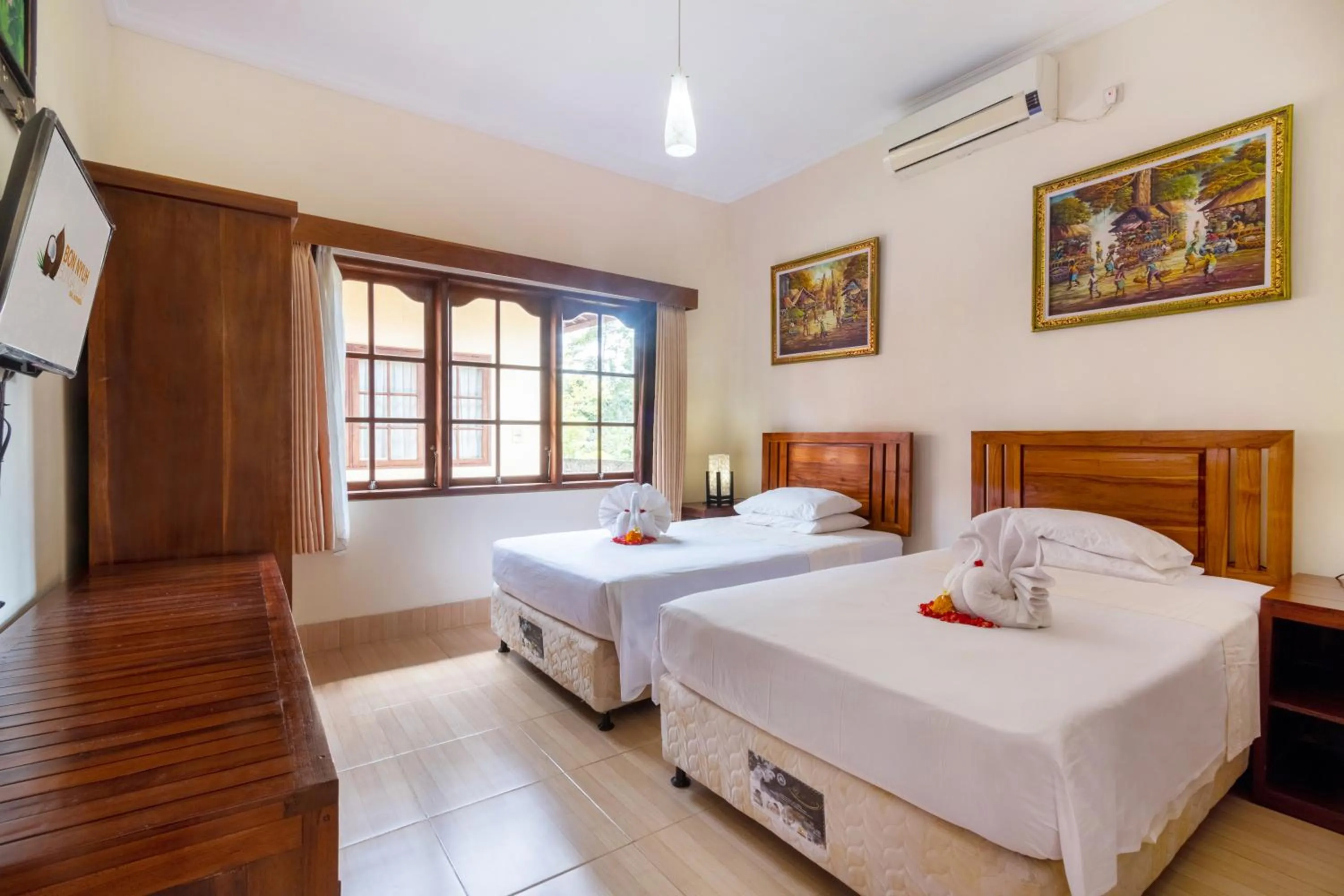 Bed in Bon Nyuh Bungalows