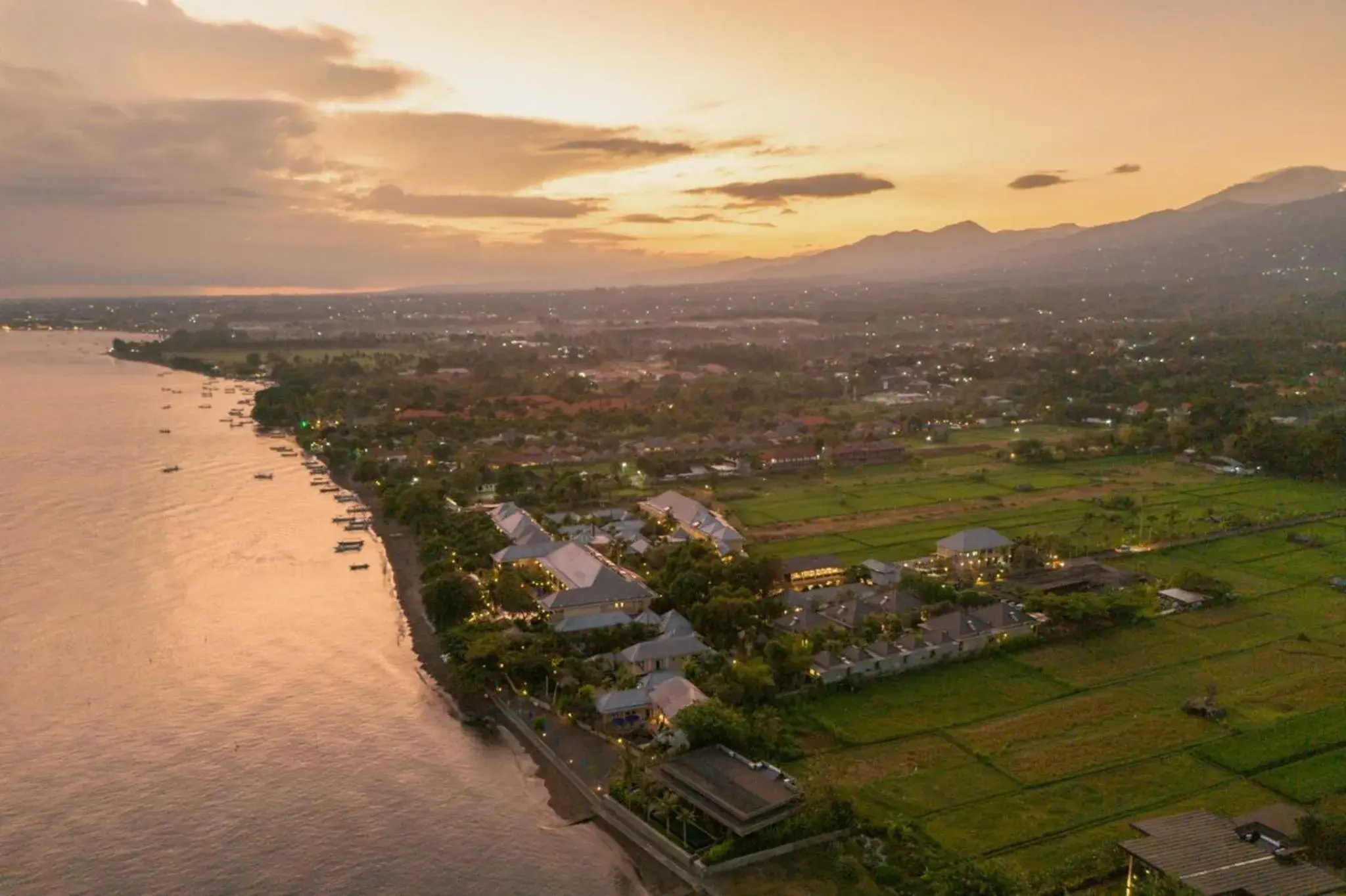 Bird's eye view in The Lovina Bird's eye view in The Lovina