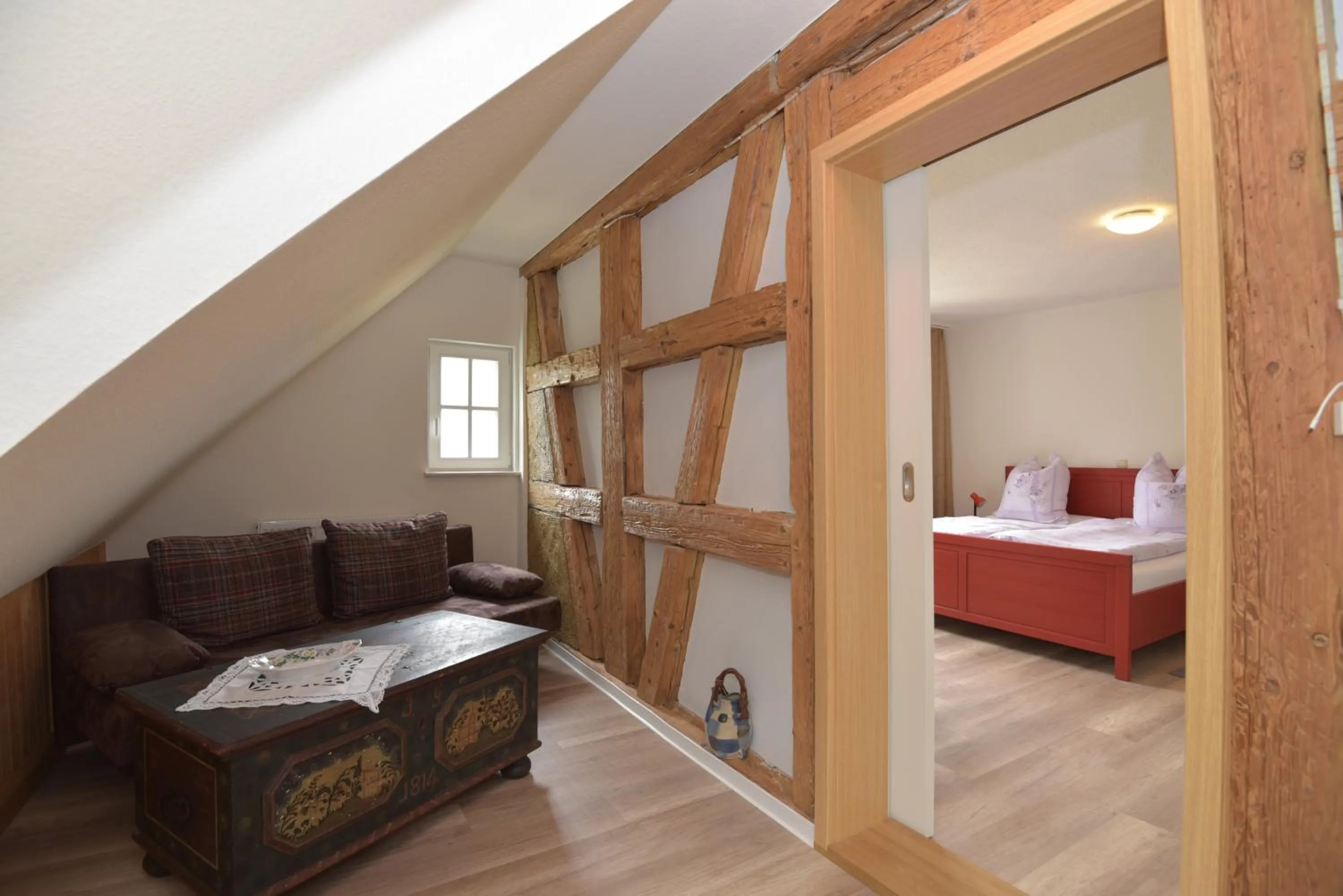 Photo of the whole room, Bed in Parkhotel Ebersdorf