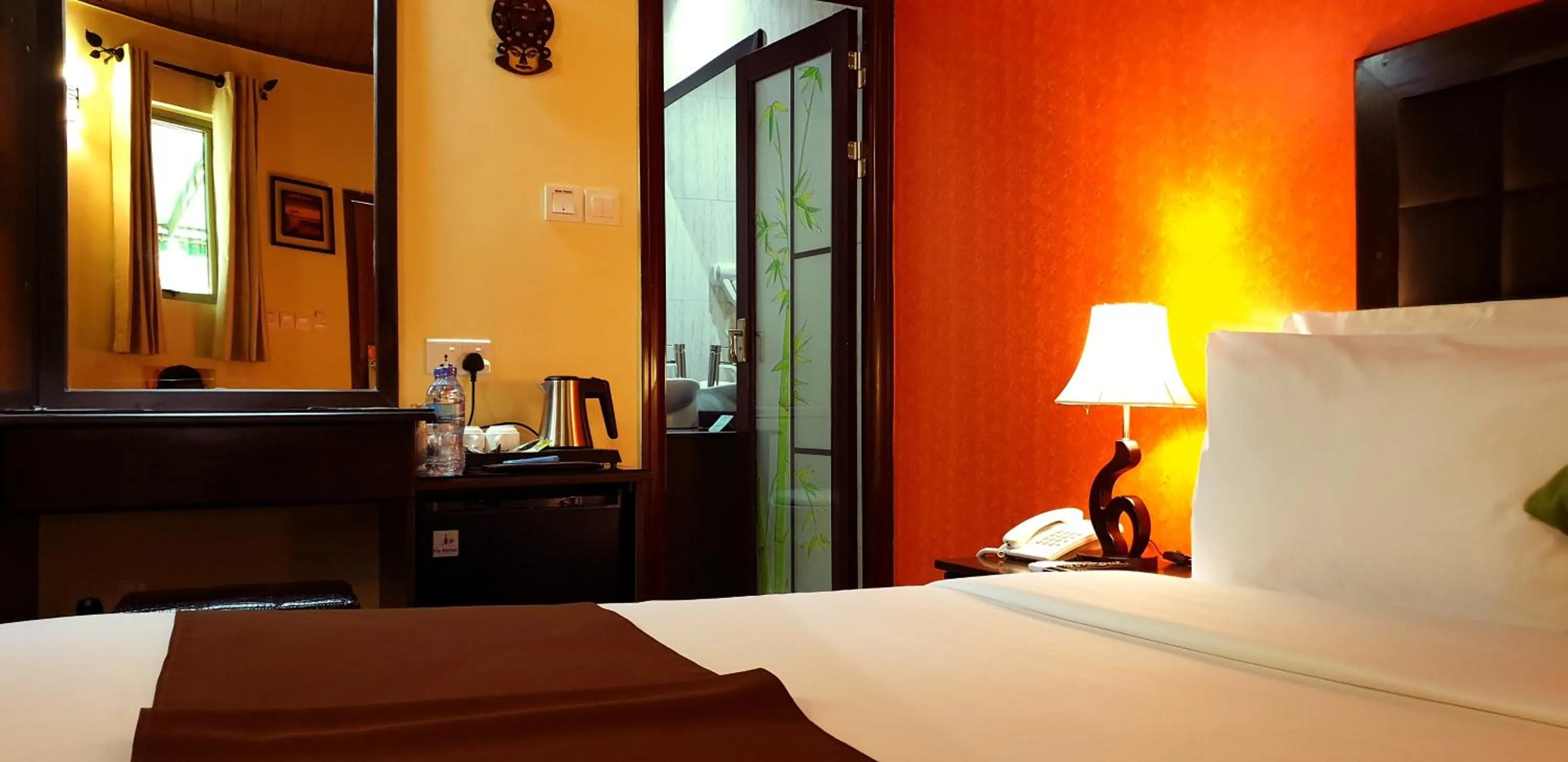 Bed in Fun Retreat Resort, Hotel and Ayurveda Spa