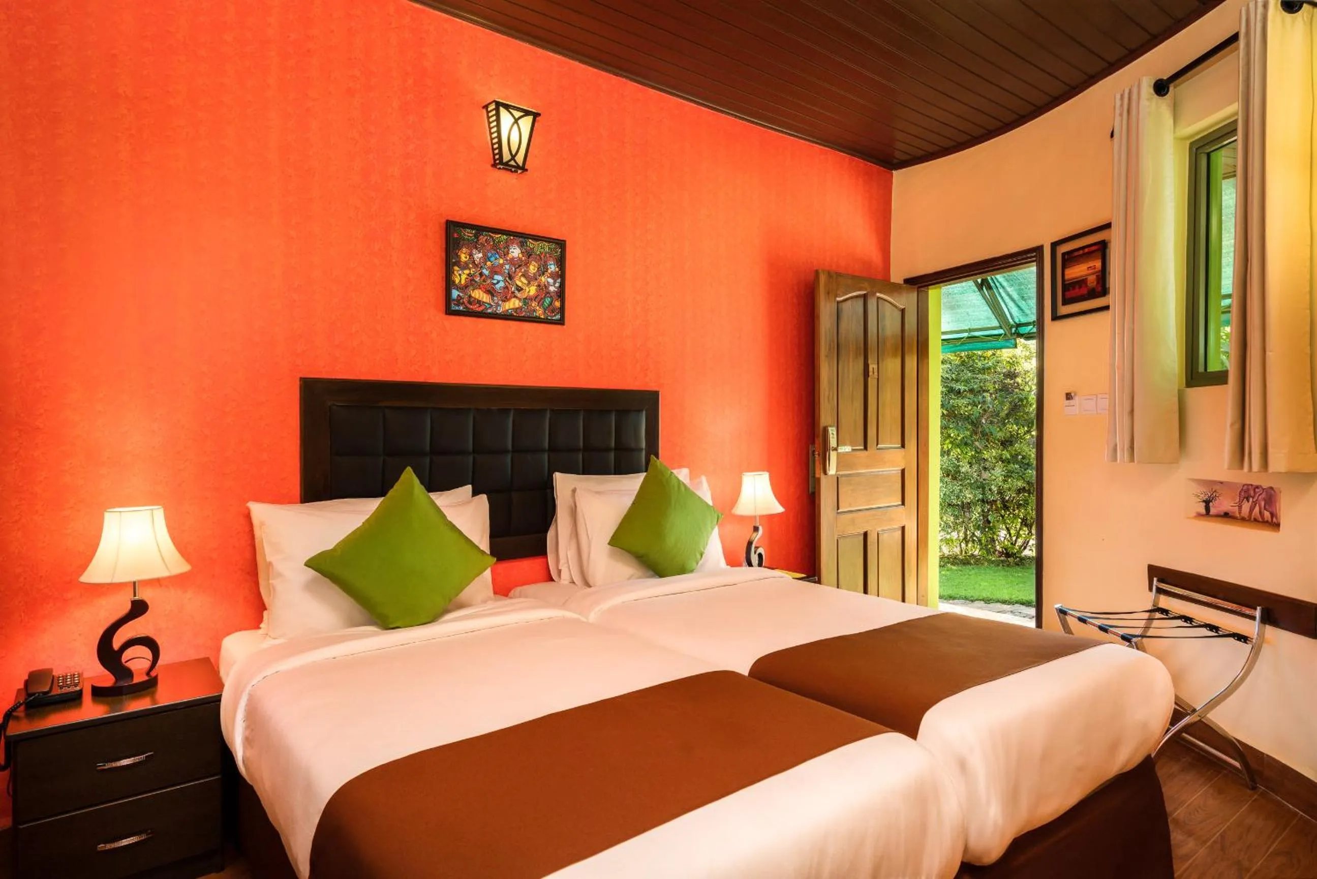 Bed in Fun Retreat Resort, Hotel and Ayurveda Spa
