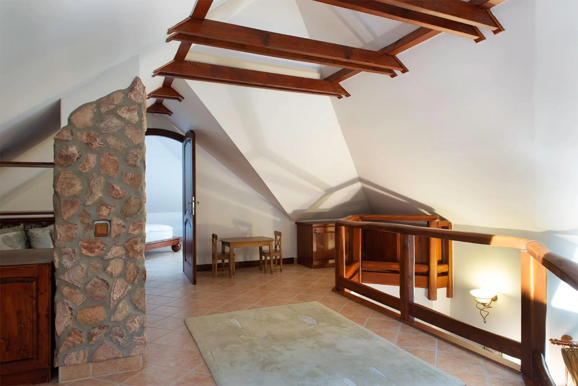 Living room, Bed in Hajdu Apartman 2.
