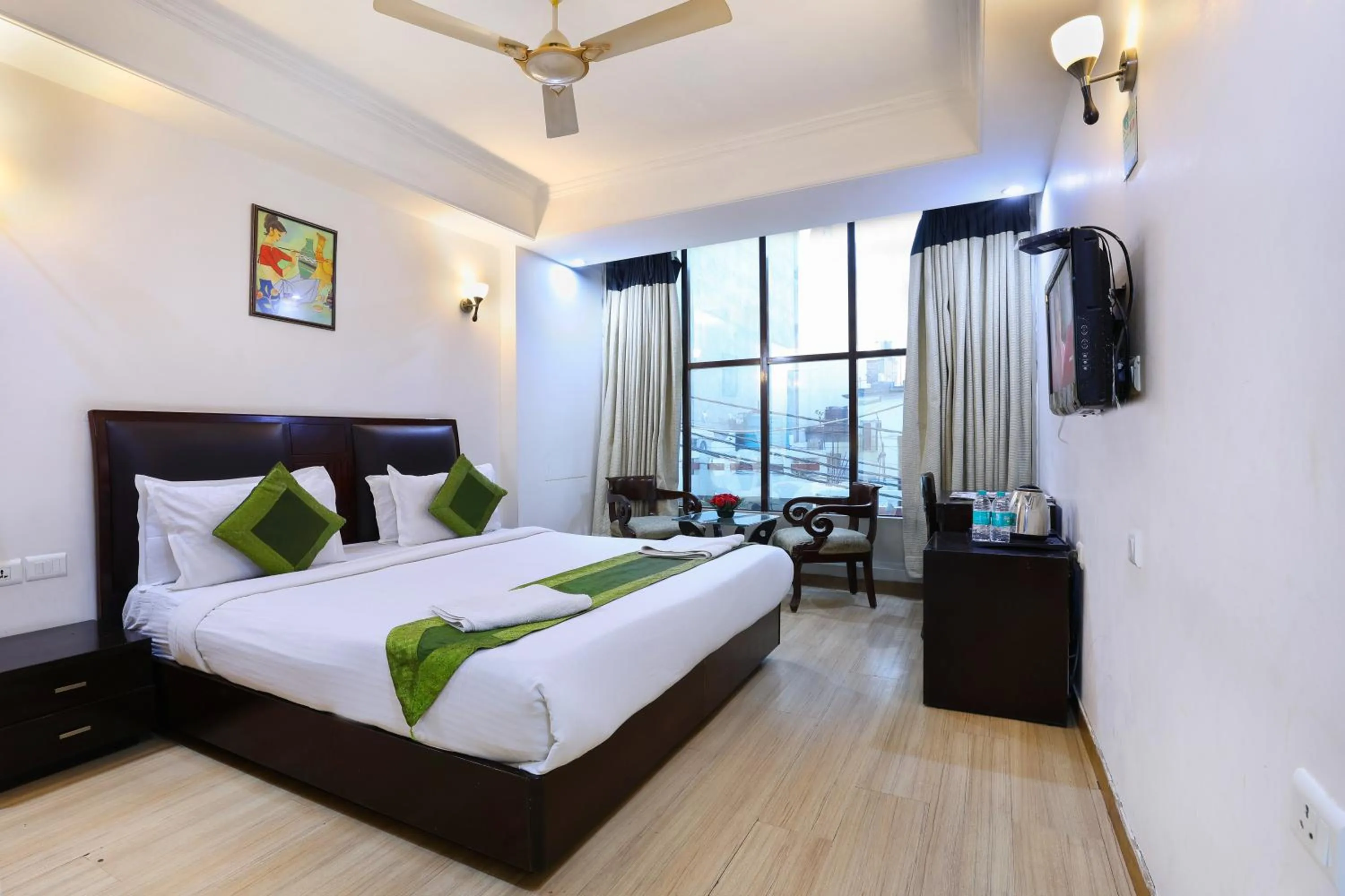 Bed in Airport Hotel Grand