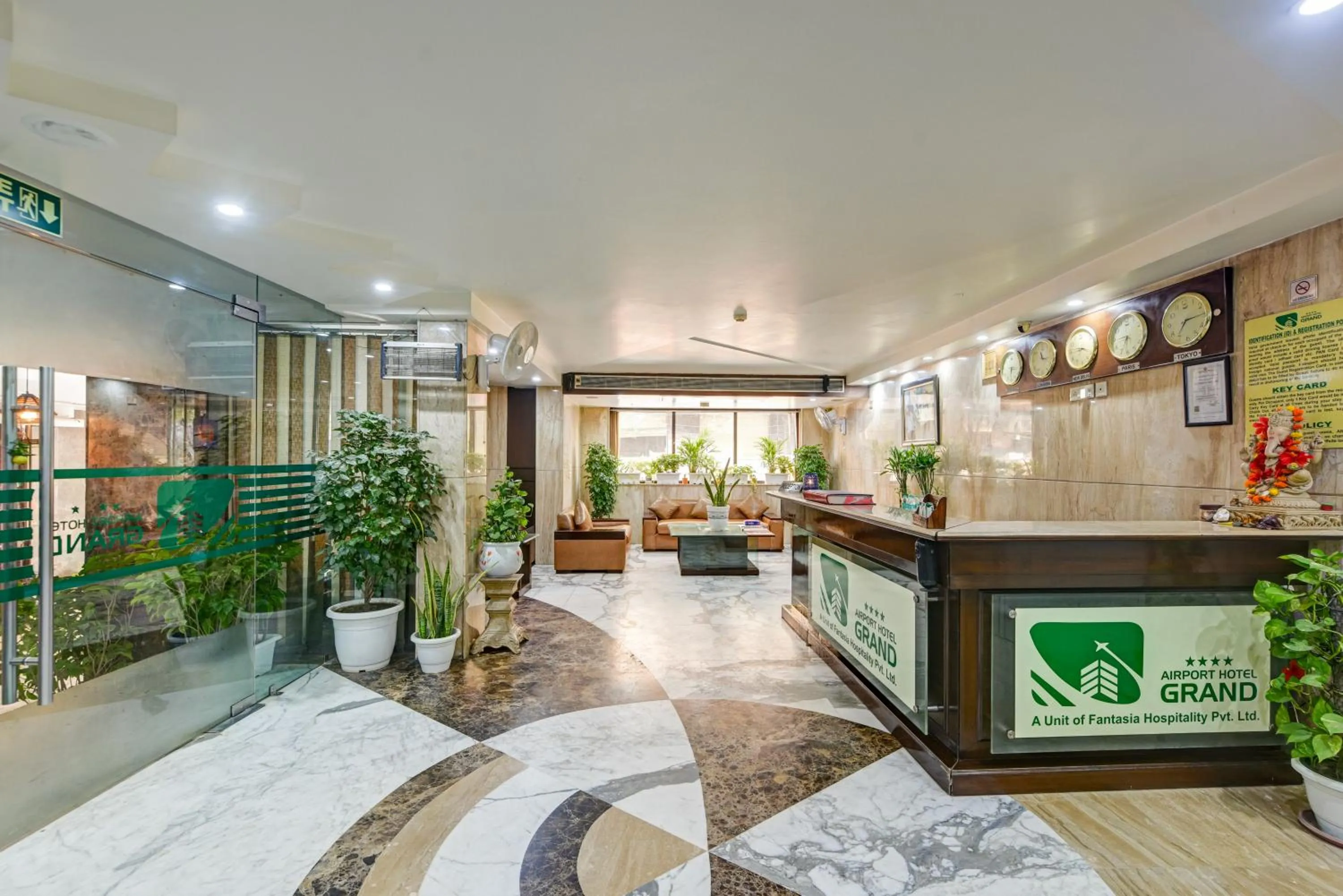 Seating area in Airport Hotel Grand