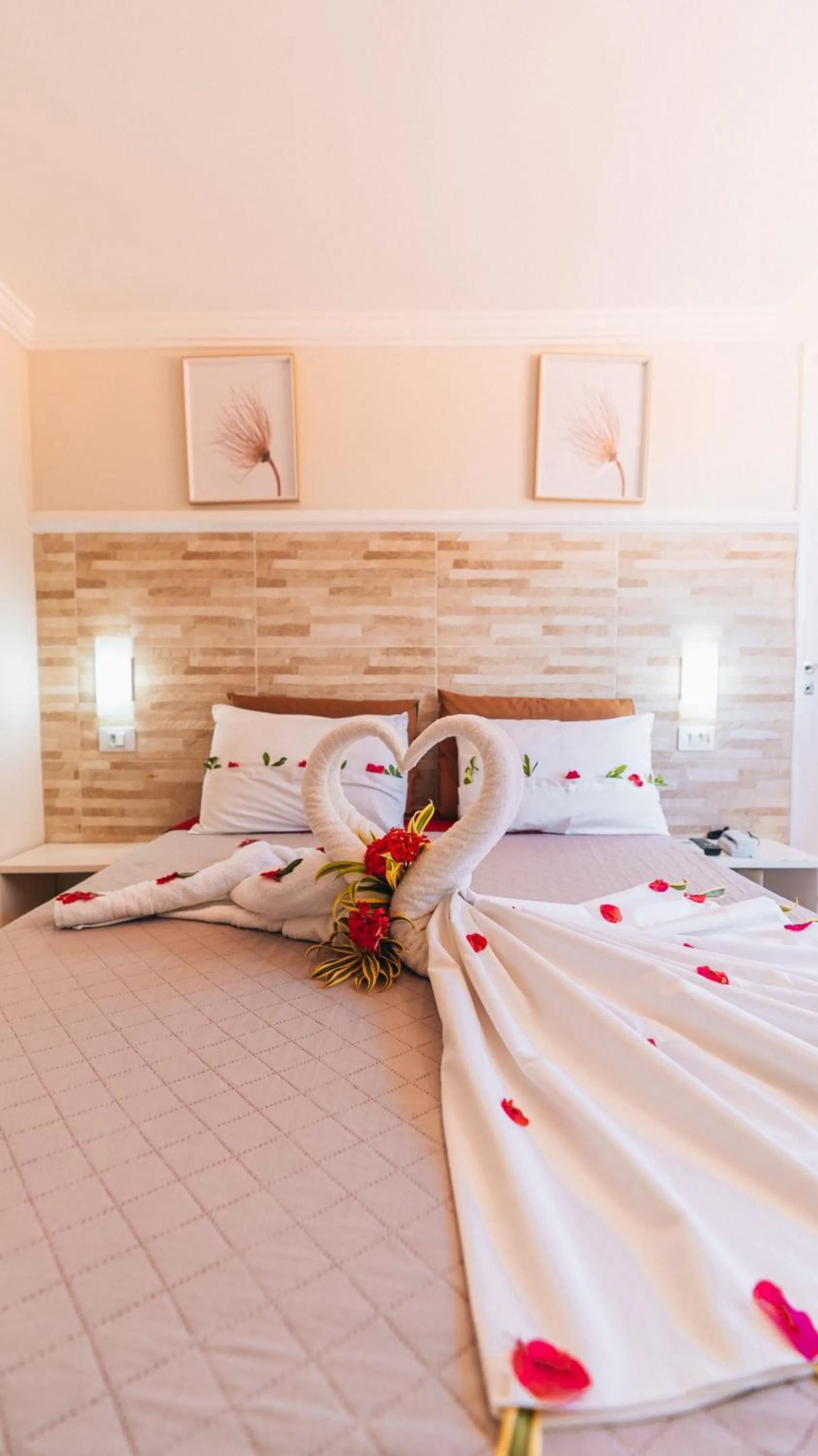 Bed in Pousada São Jorge