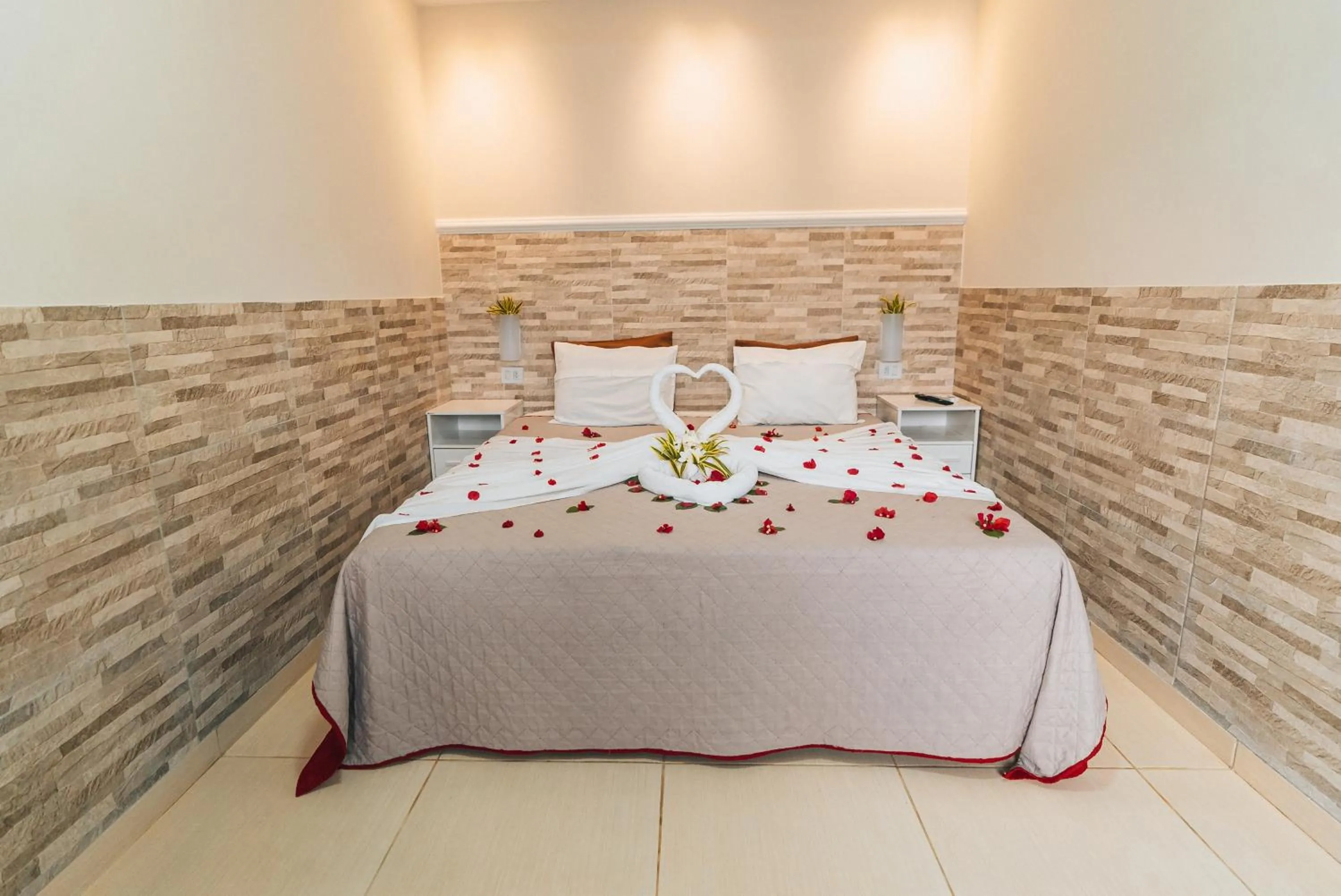 Bed in Pousada São Jorge