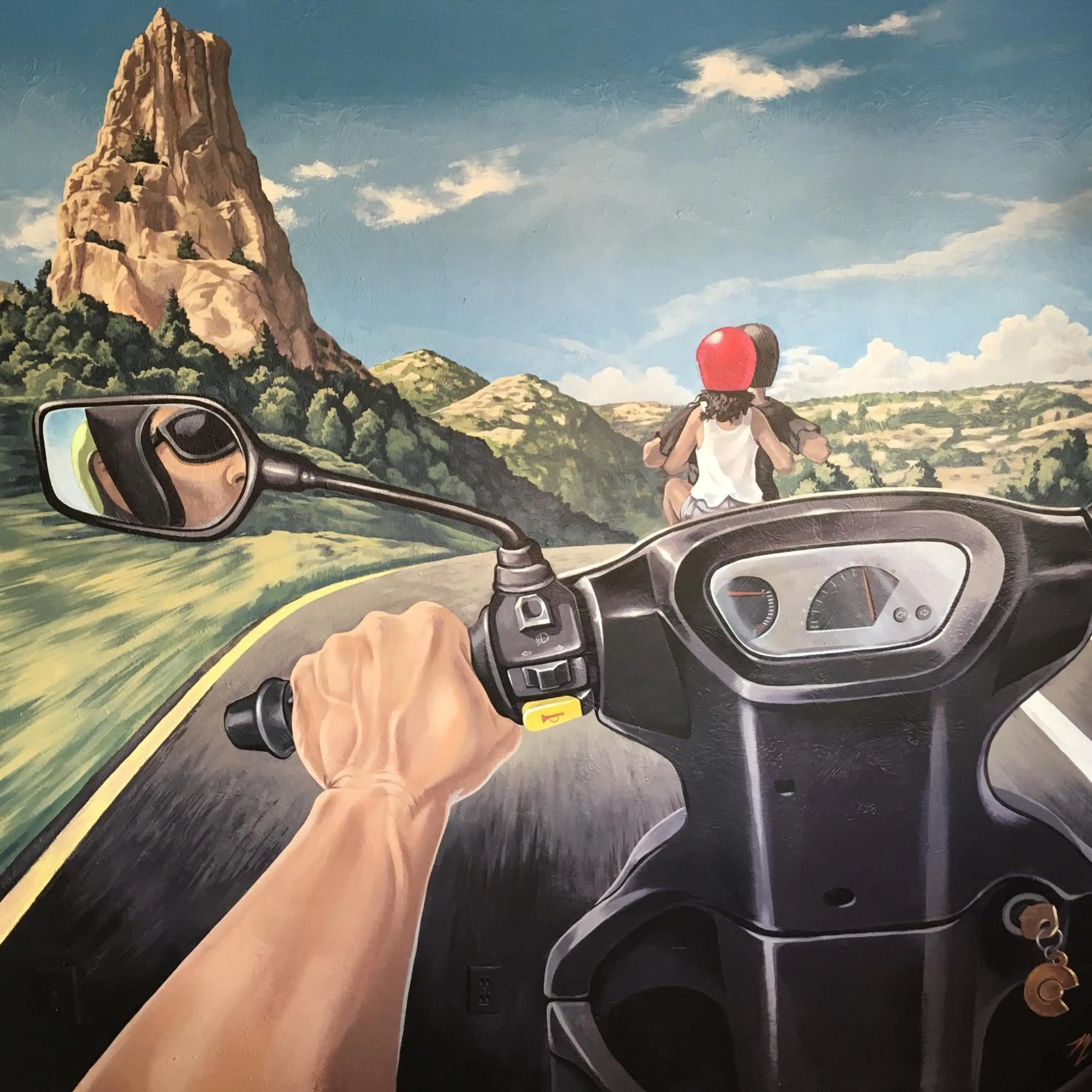 Communal lounge/ TV room in RAD Hostel