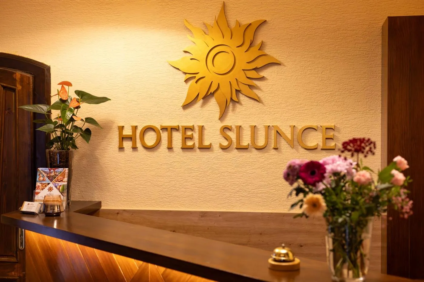 Lobby or reception in Hotel Slunce