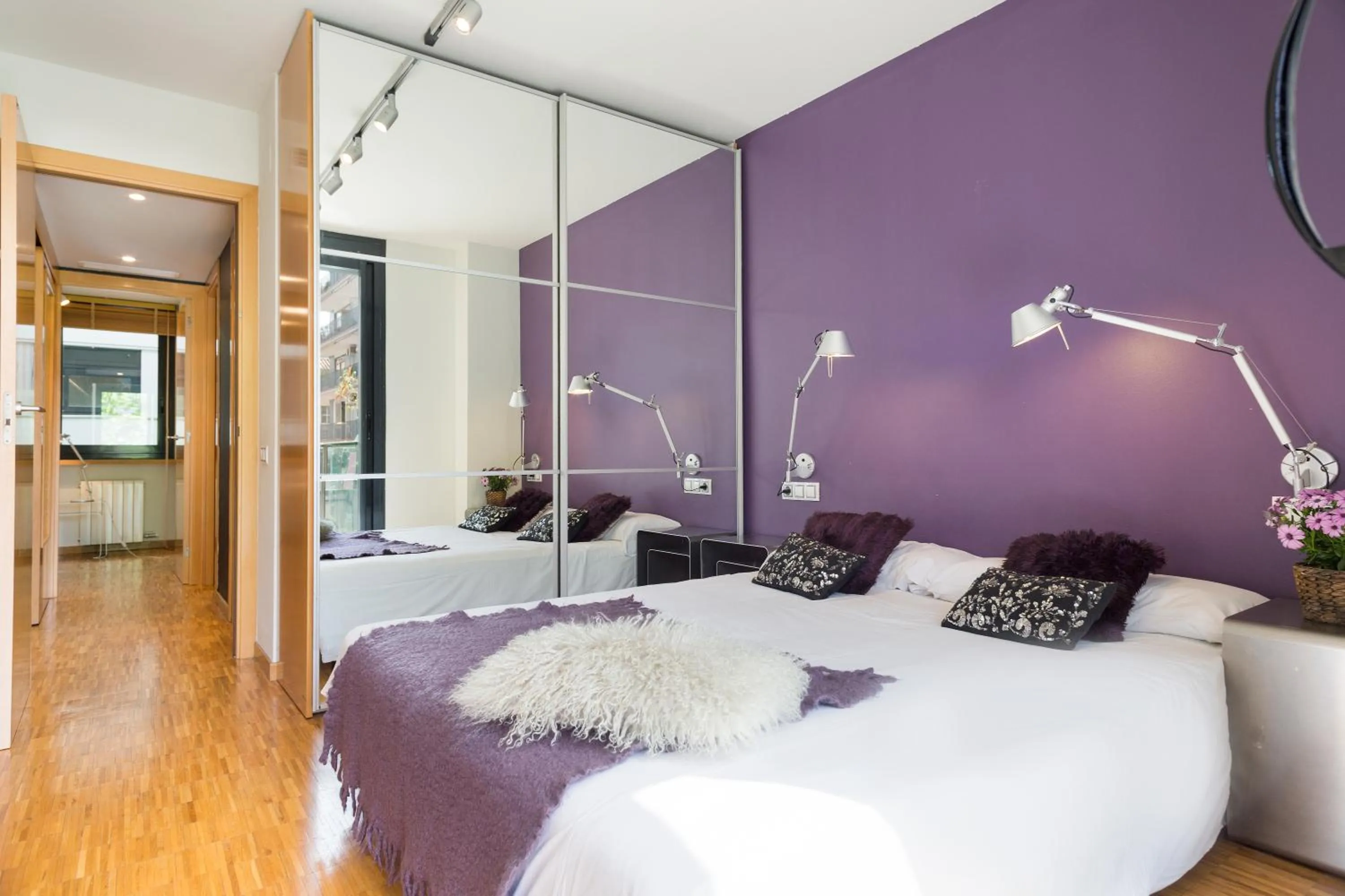 Bedroom, Bed in My Space Barcelona Executive Apartments Center