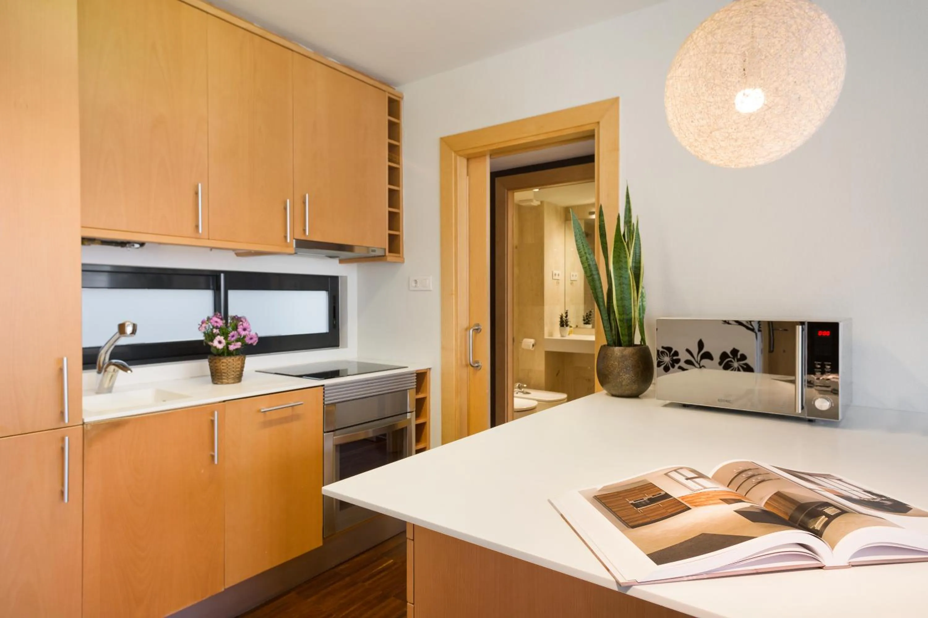 Kitchen or kitchenette in My Space Barcelona Executive Apartments Center