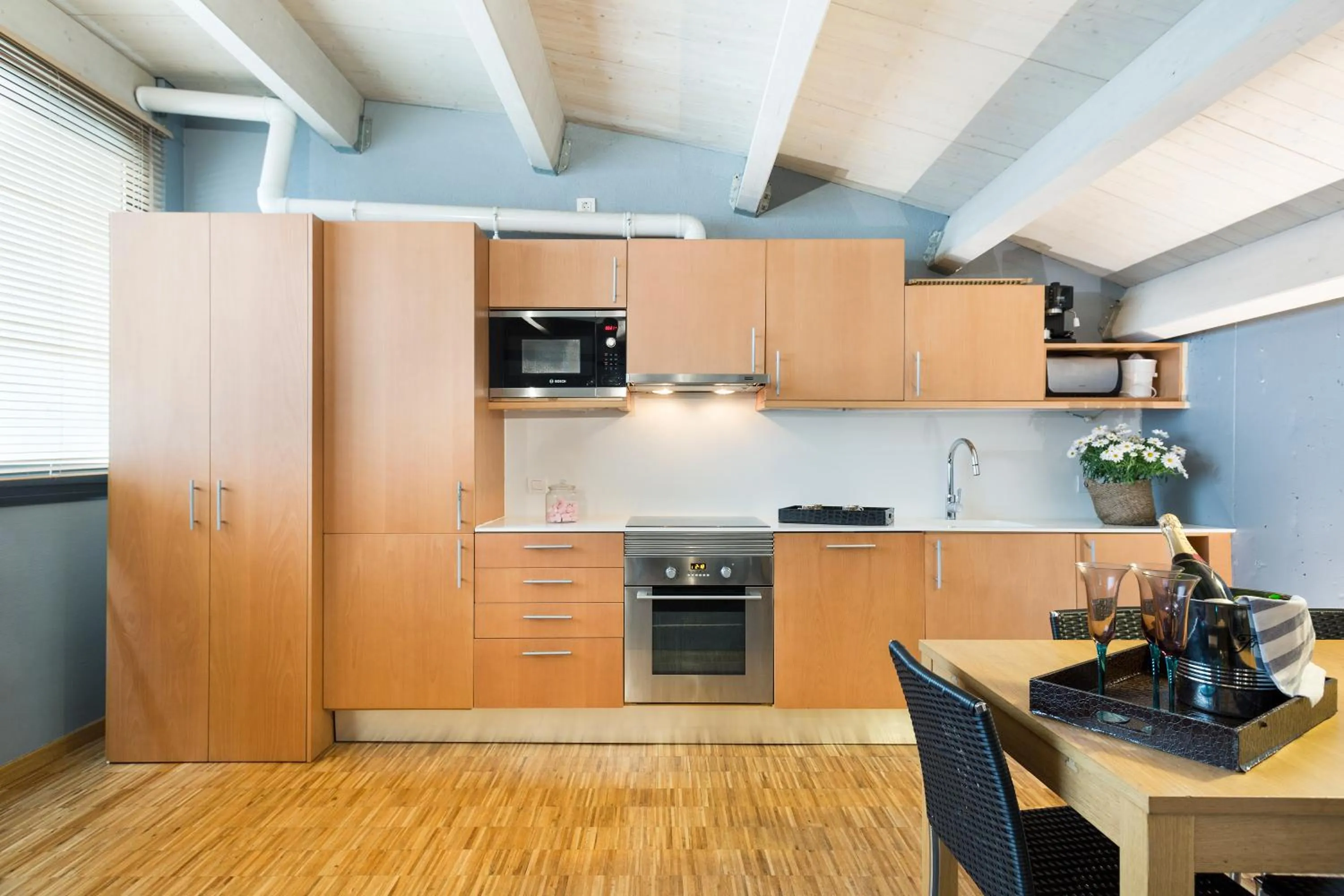 Kitchen or kitchenette in My Space Barcelona Executive Apartments Center
