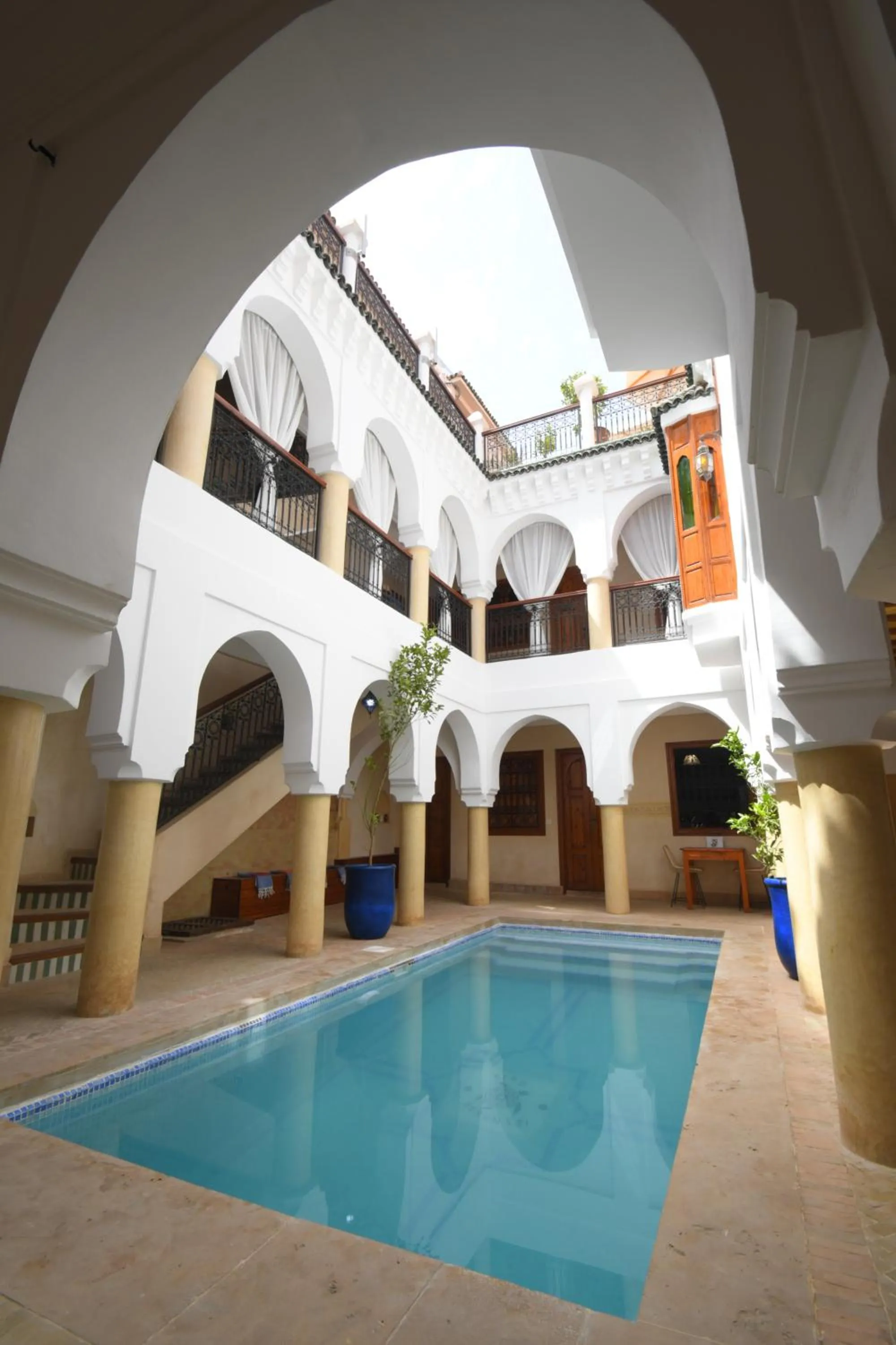 Pool view in Riad Berenssi