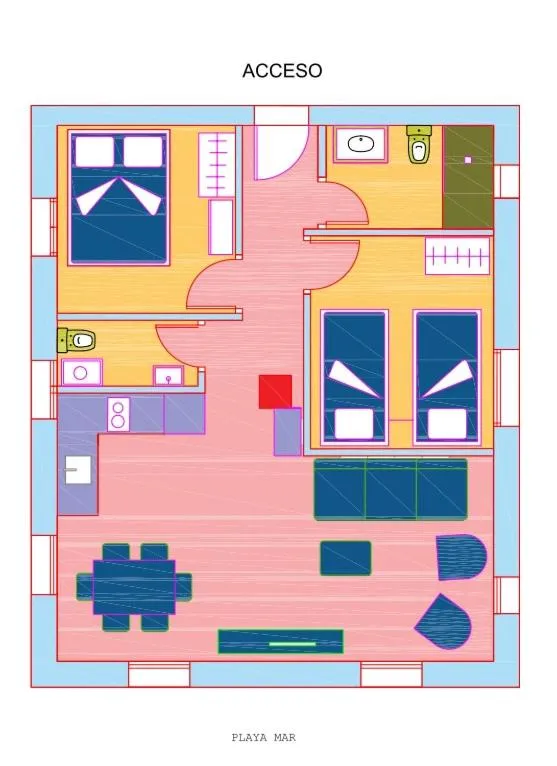 Floor plan in The Sailor House