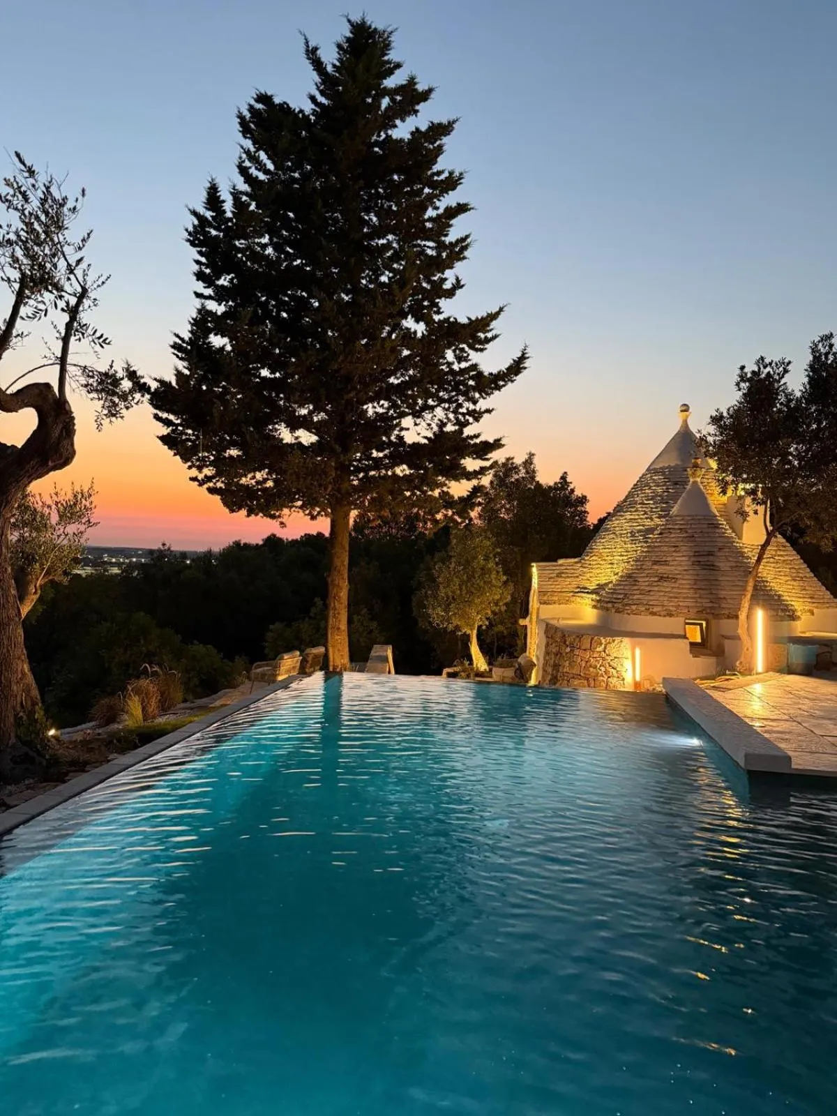 Pool view in Trulli Terra Magica