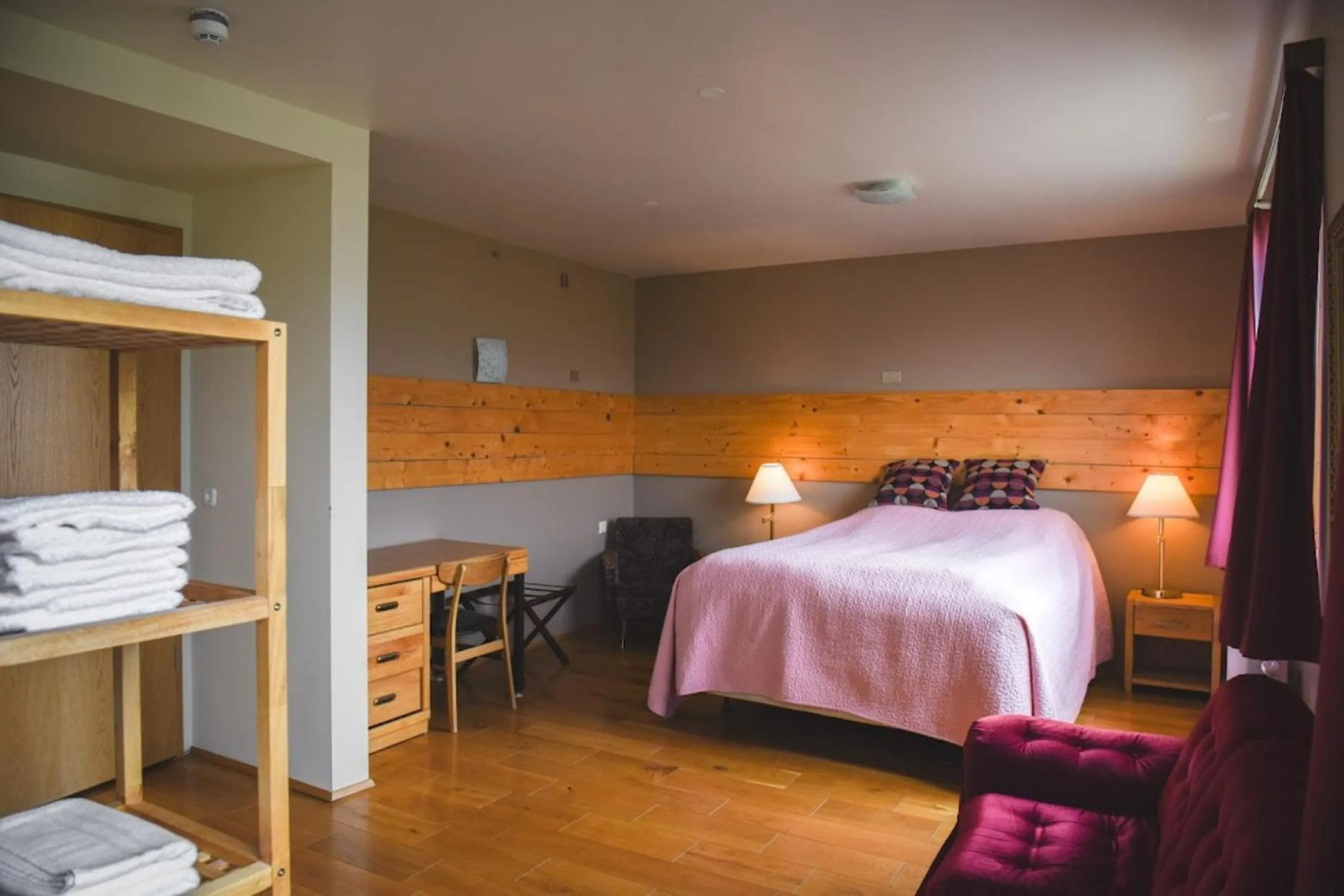 Bed in Hotel Latrabjarg