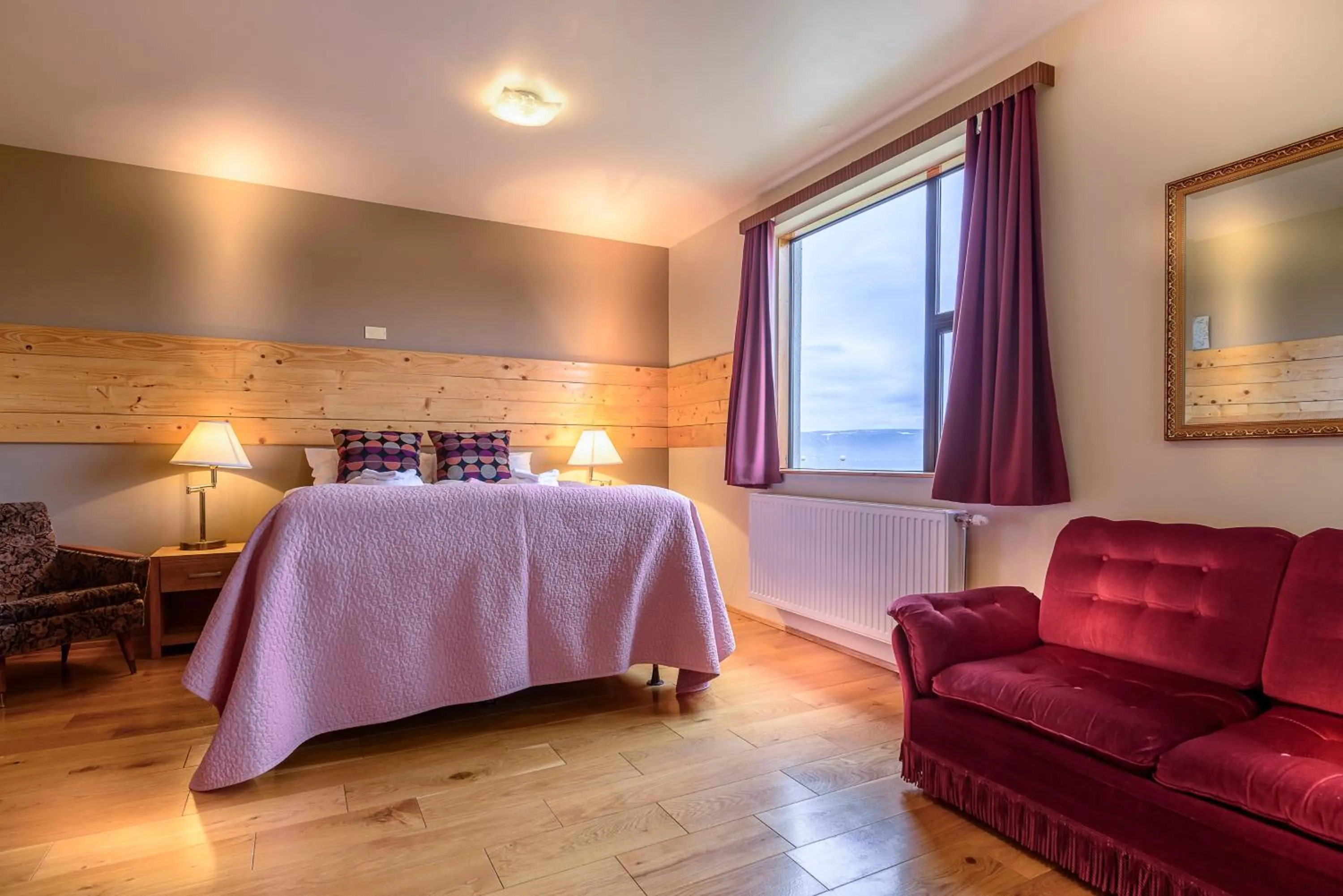 Bed in Hotel Latrabjarg