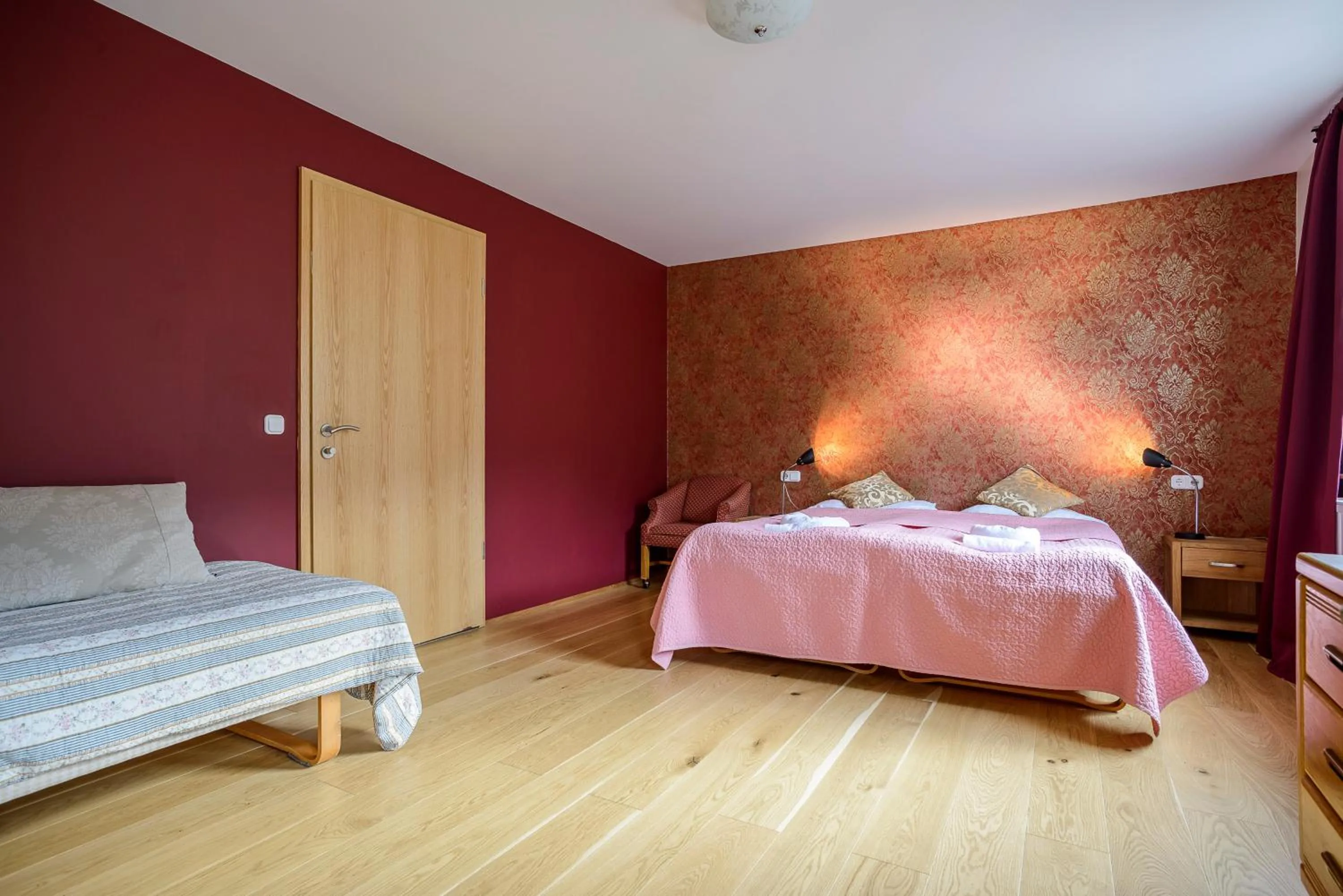 Bed in Hotel Latrabjarg