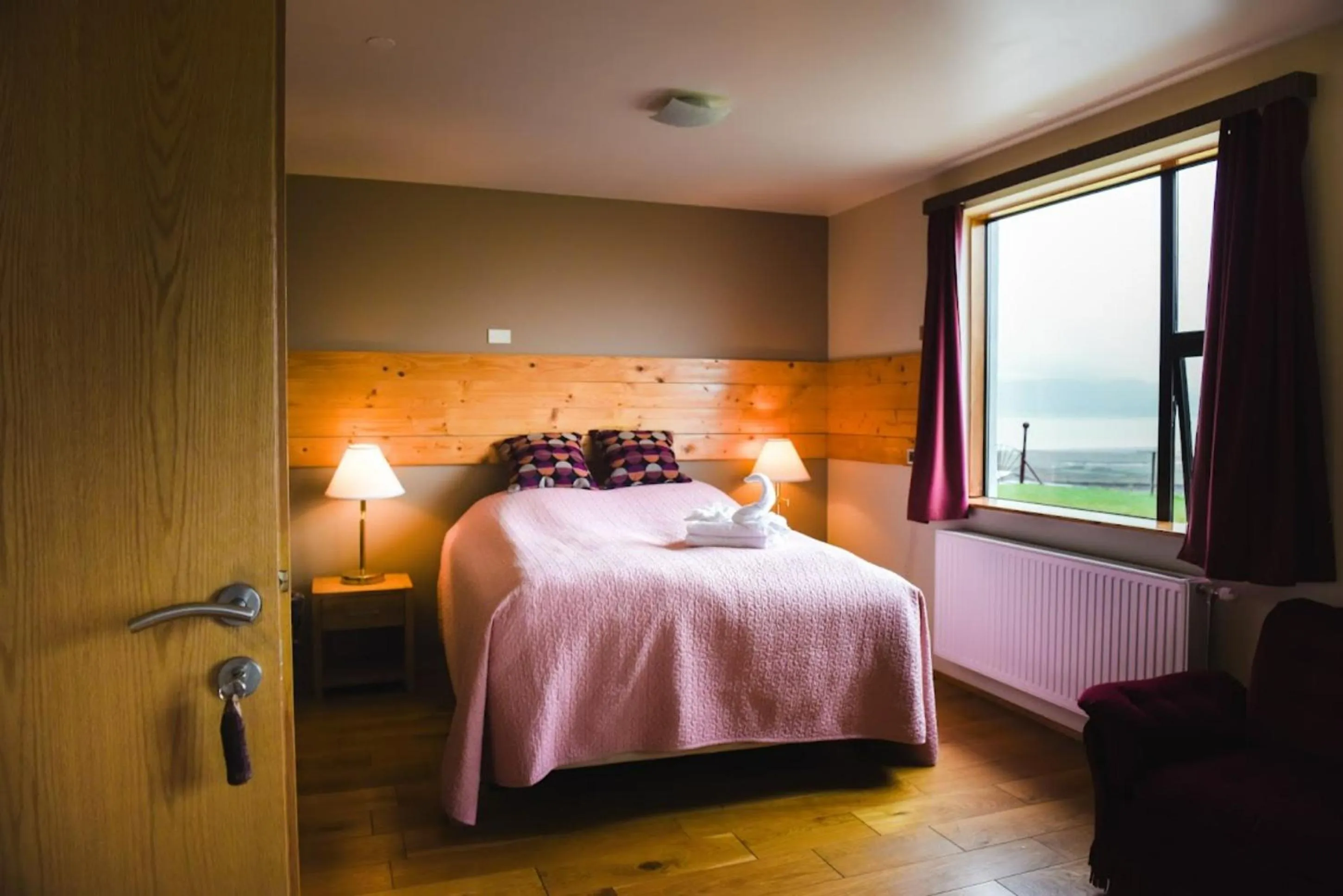 Bed in Hotel Latrabjarg