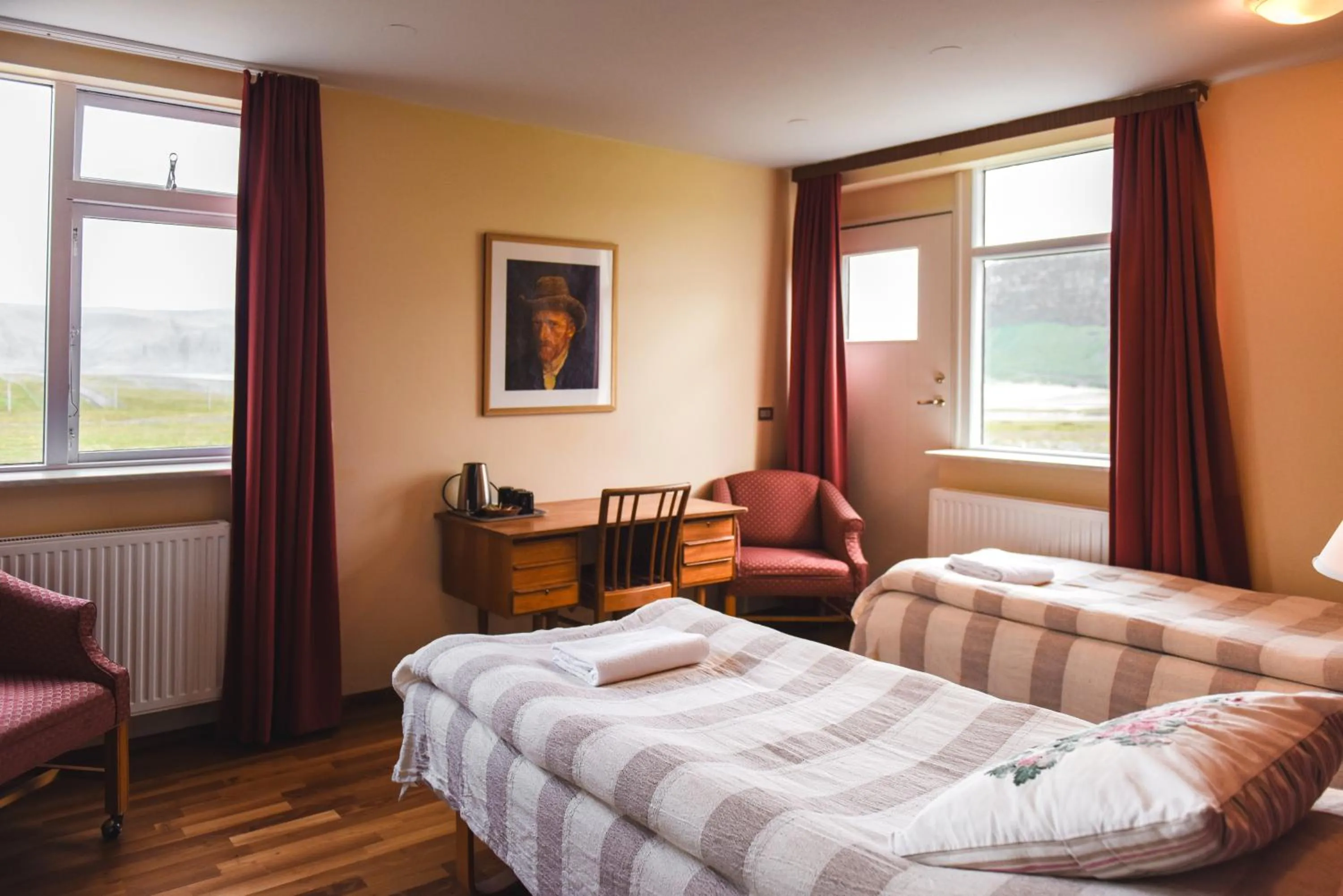 Bed in Hotel Latrabjarg