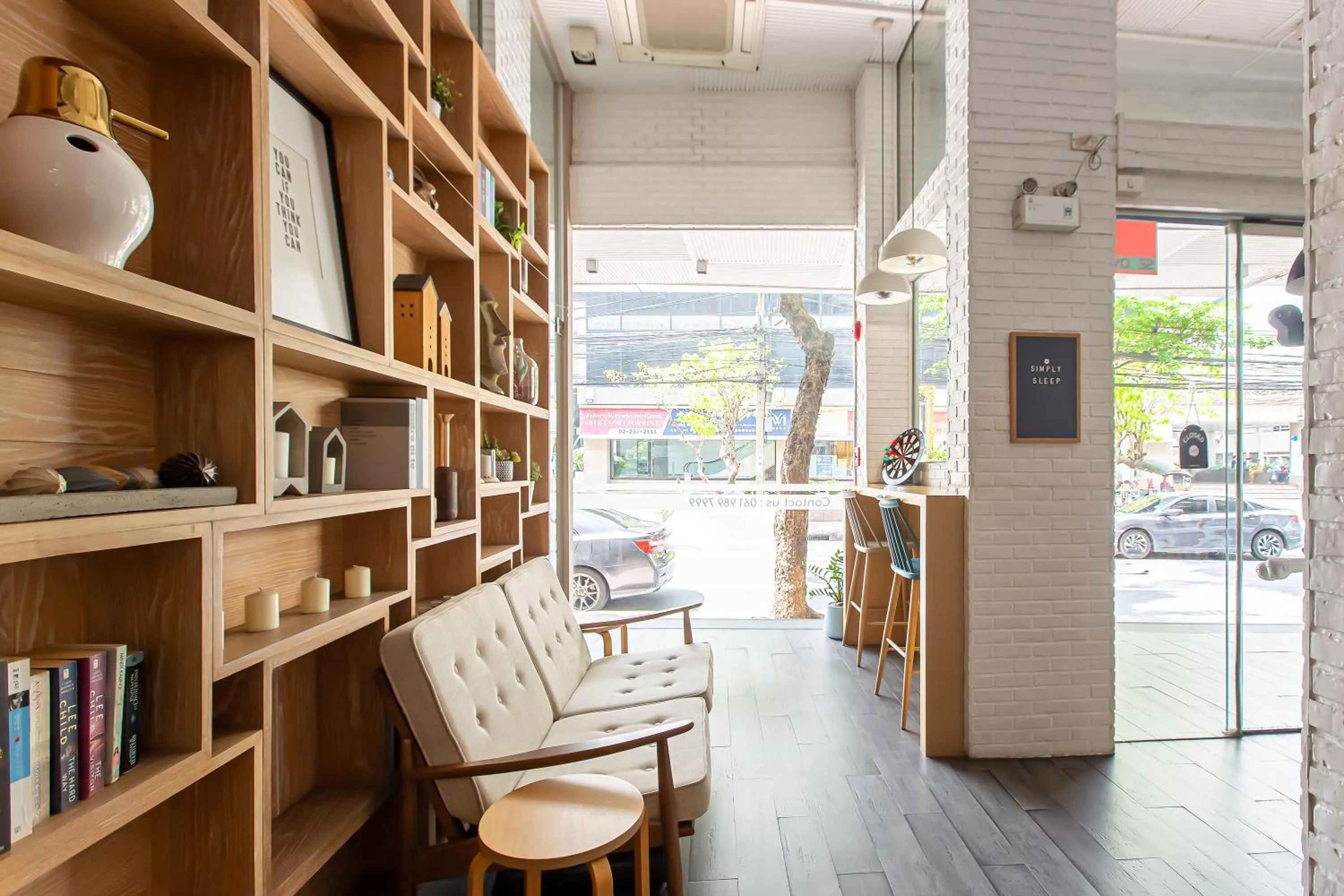 Living room in Simply Sleep Hostel