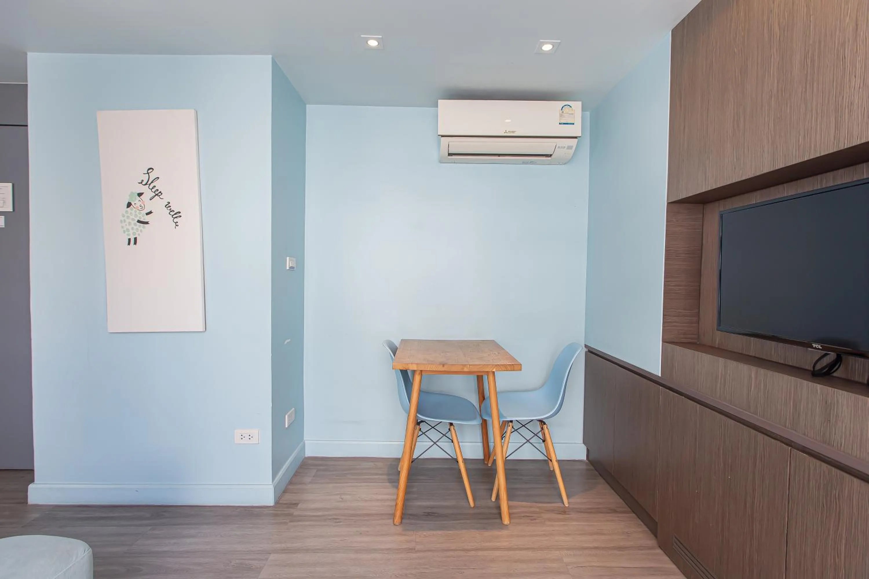 Seating area in Simply Sleep Hostel