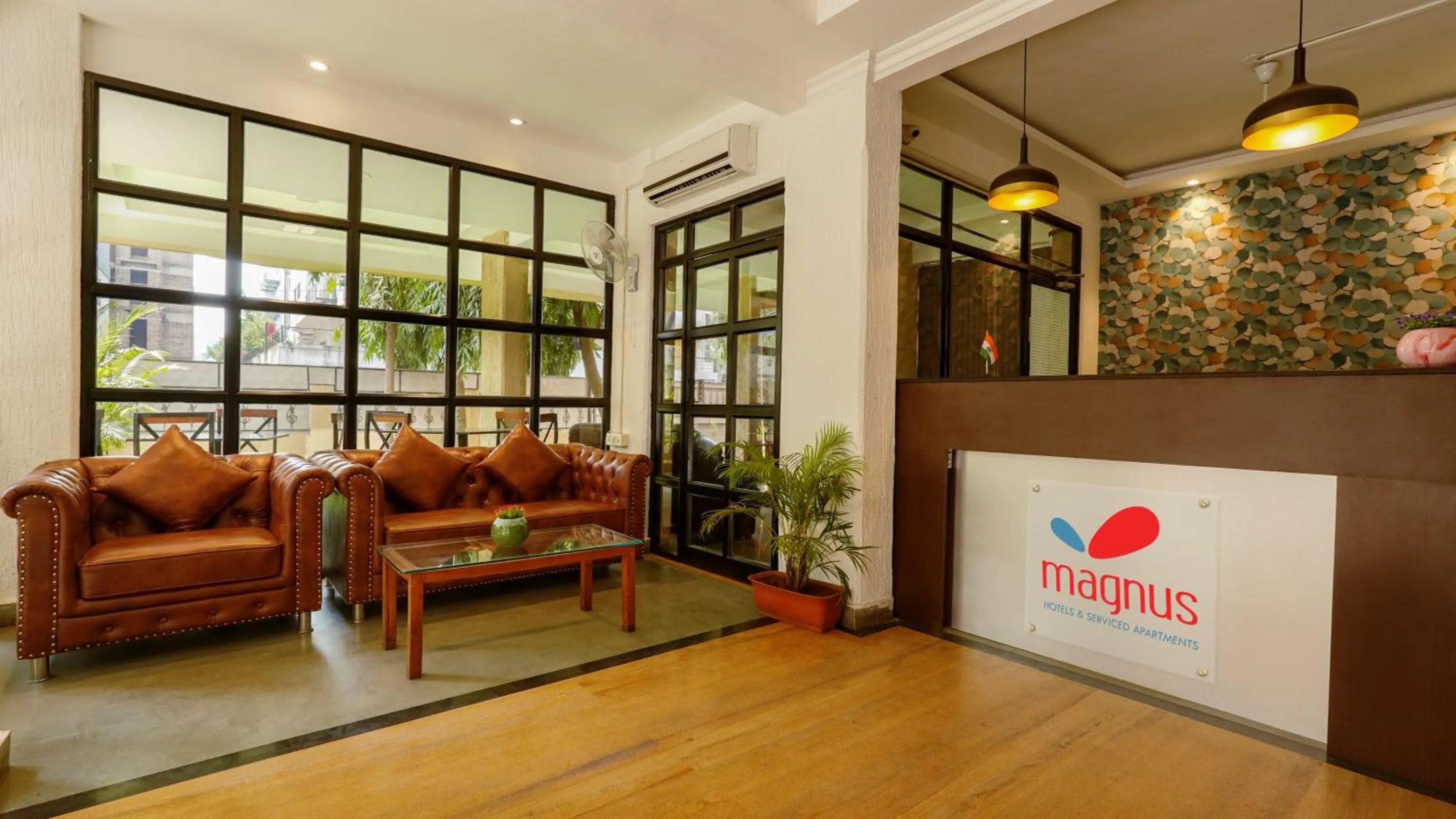 Seating area in Magnus Calypso Suites Viman Nagar