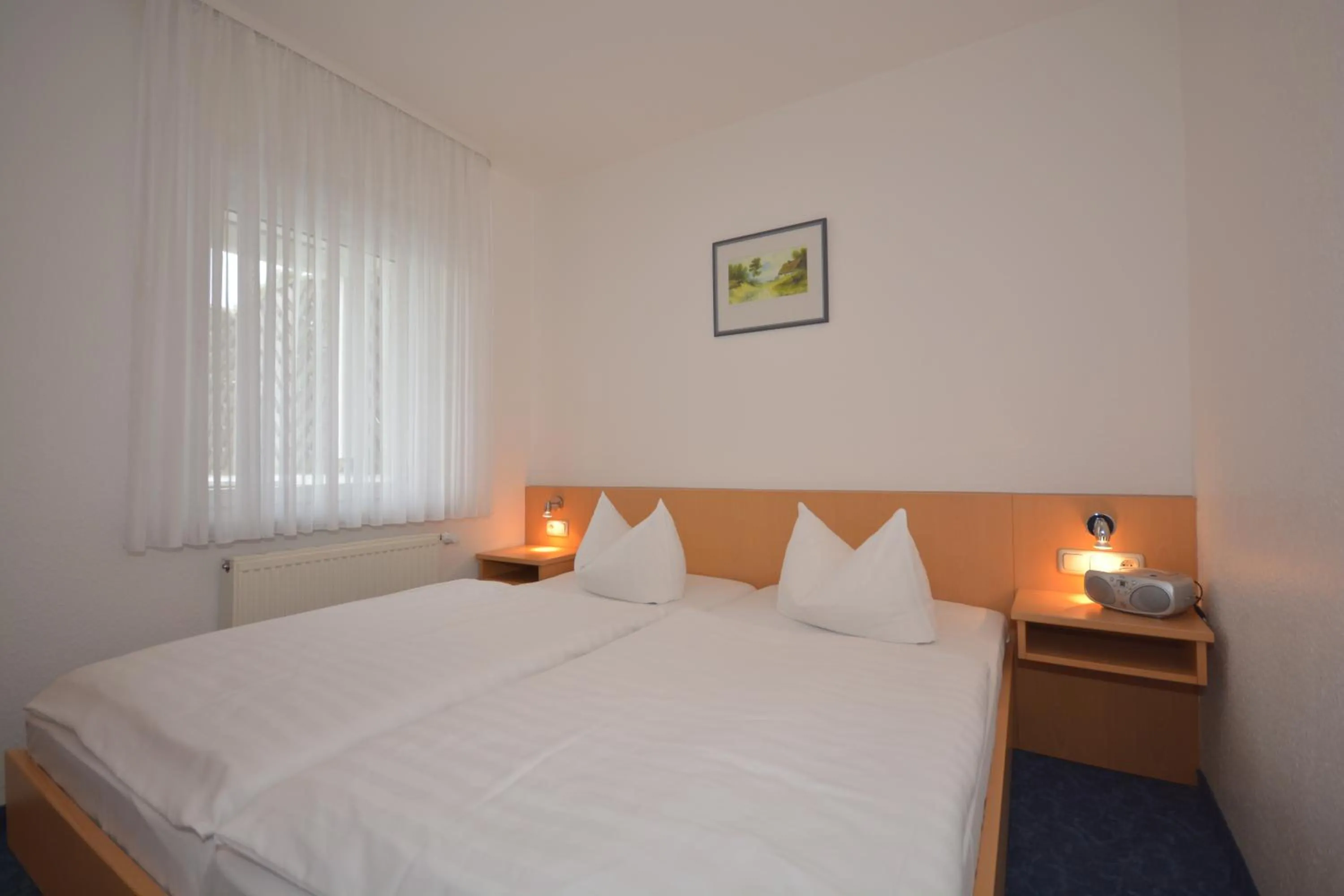Bedroom, Bed in Pension Marion