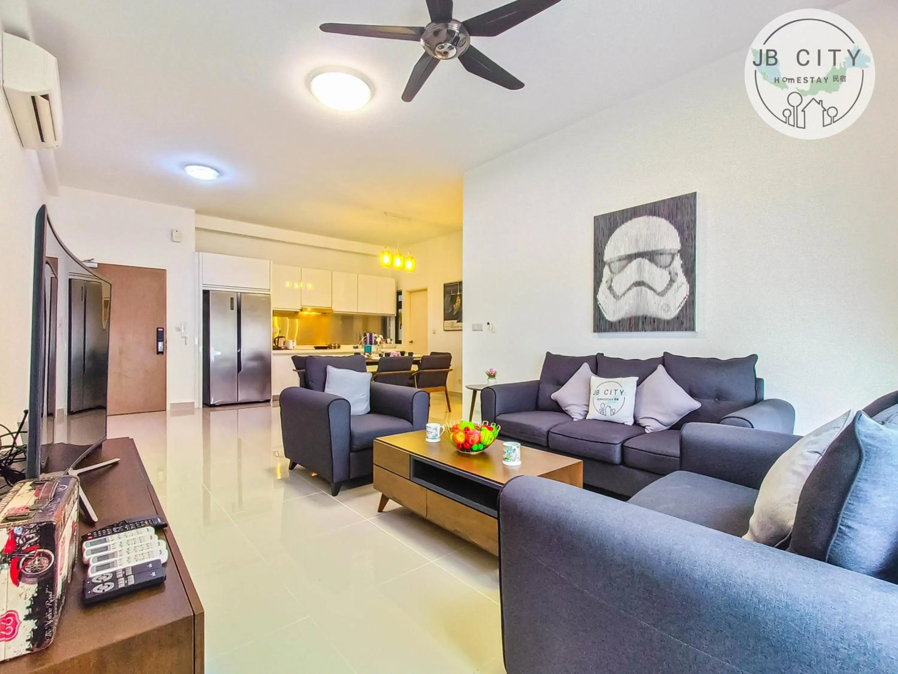 TV and multimedia in Pangsapuri Meridian by RR JBcity