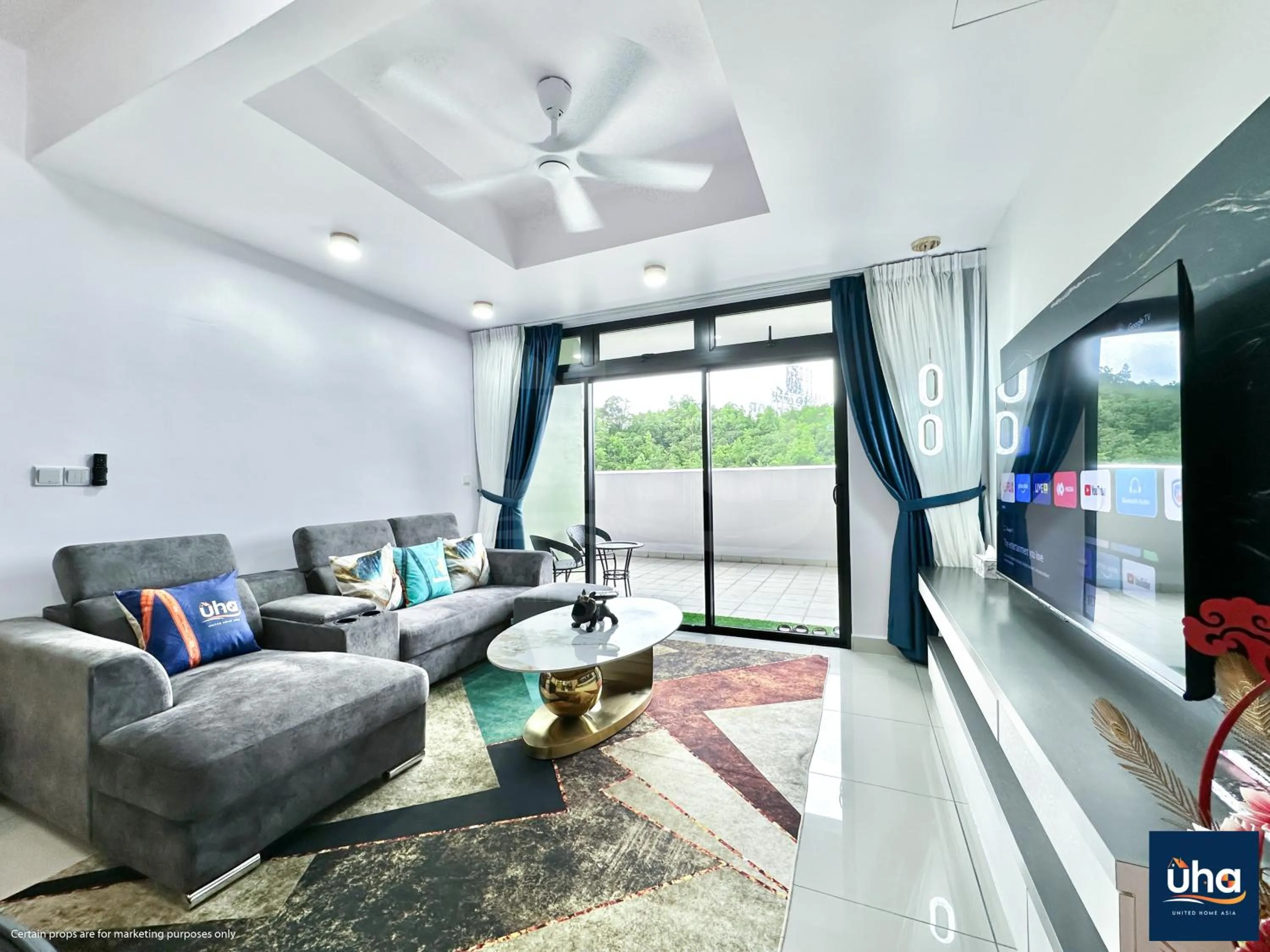 Living room in Pangsapuri Meridian by RR JBcity