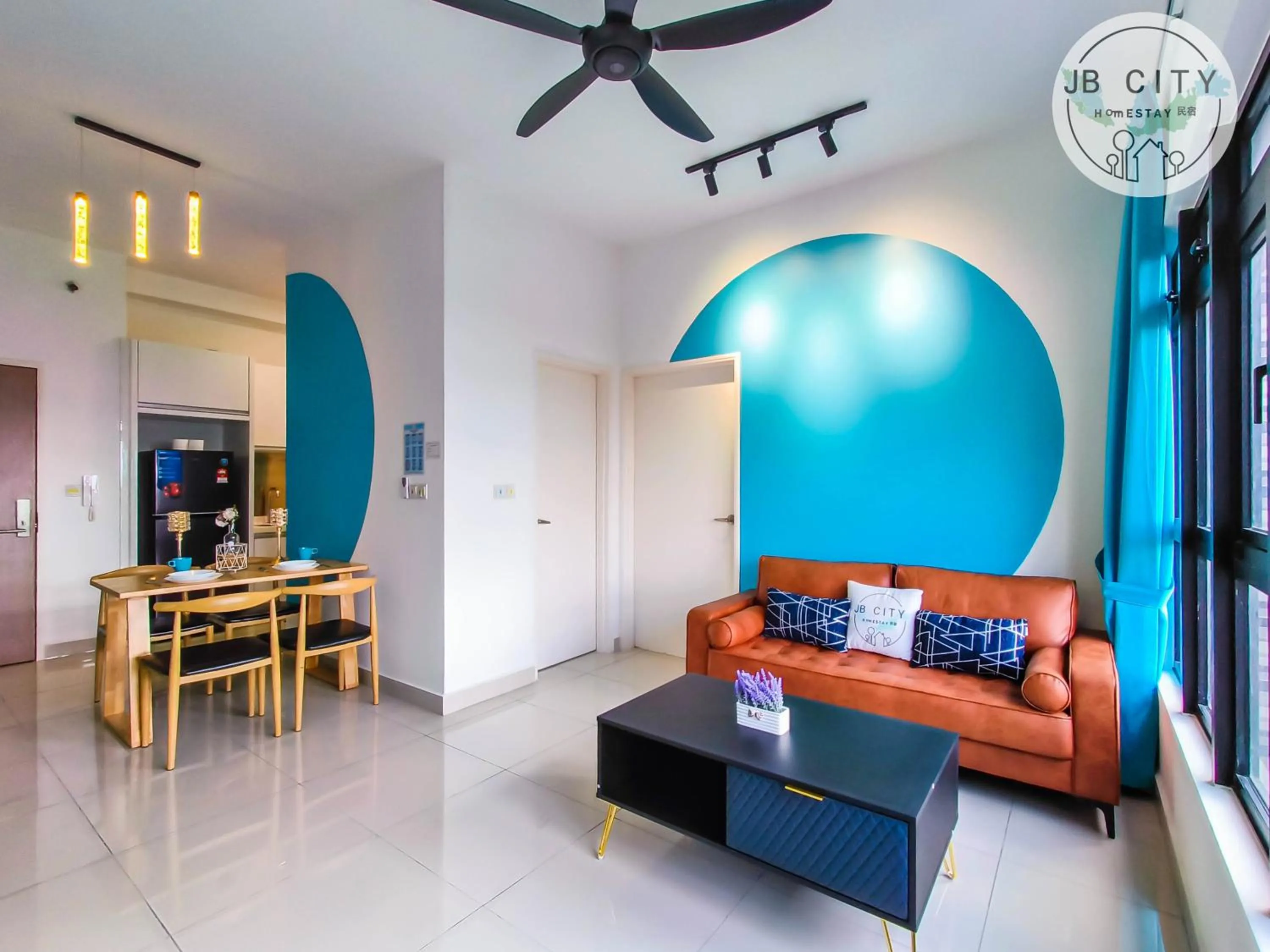 Living room in Pangsapuri Meridian by RR JBcity