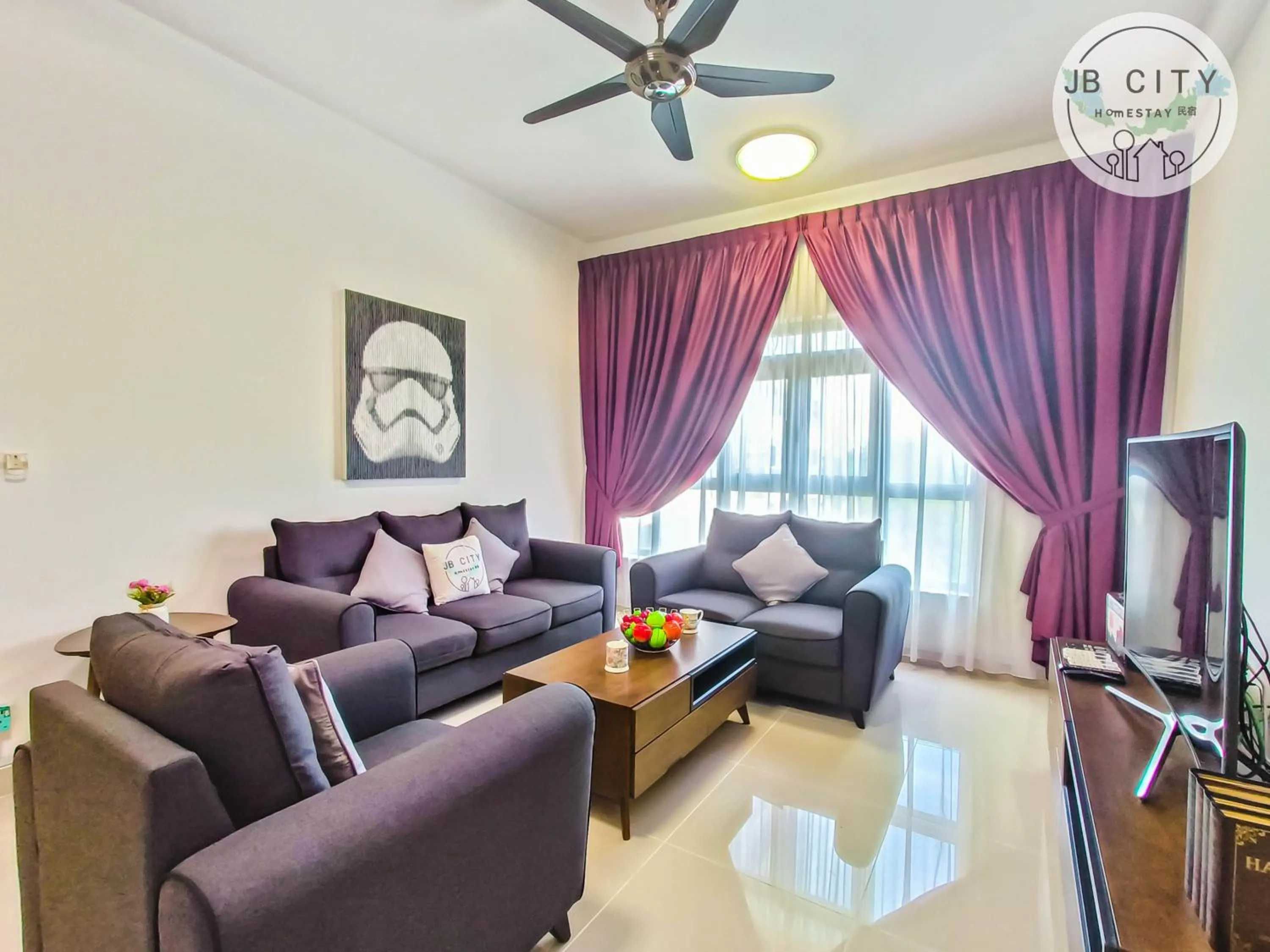 TV and multimedia in Pangsapuri Meridian by RR JBcity